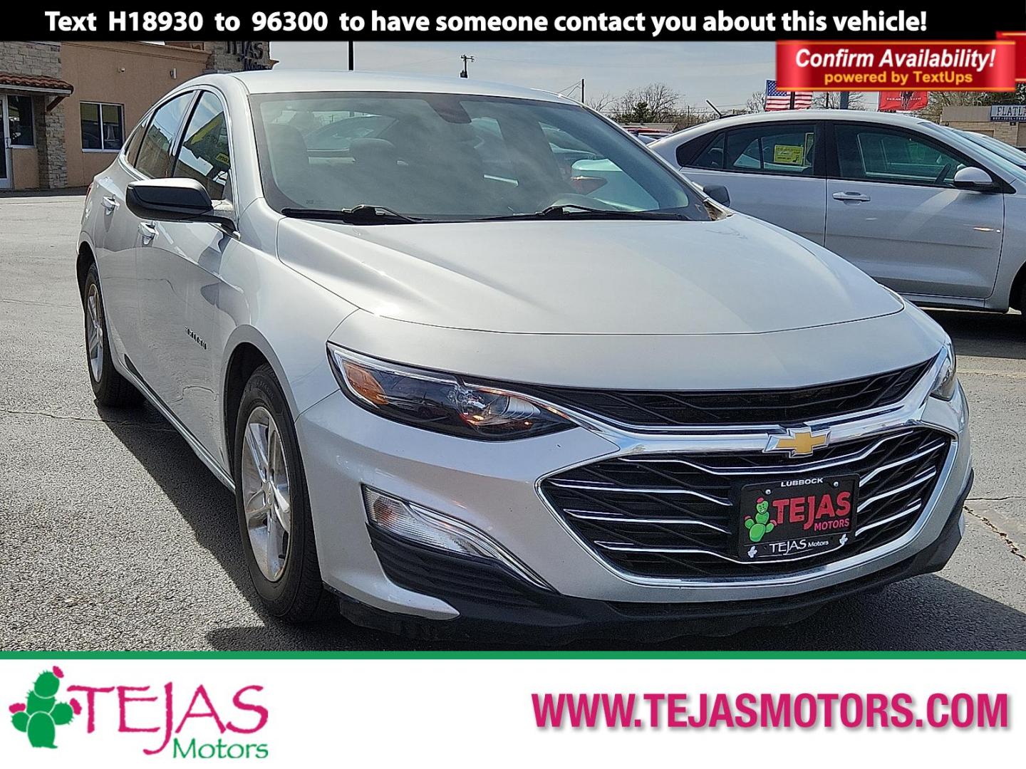 2022 SILVER /Jet Black - H1T Chevrolet Malibu FWD LS (1G1ZB5ST3NF) with an ECOTEC 1.5L I-4 gasoline direct injection, DOHC, VVT variable valve control, intercooled turbo, regular unleaded, engine with 160HP engine, located at 4110 Avenue Q, Lubbock, 79412, 33.556553, -101.855820 - 03/06/2026 KEY IN ENVELOPE GOD - Photo#0