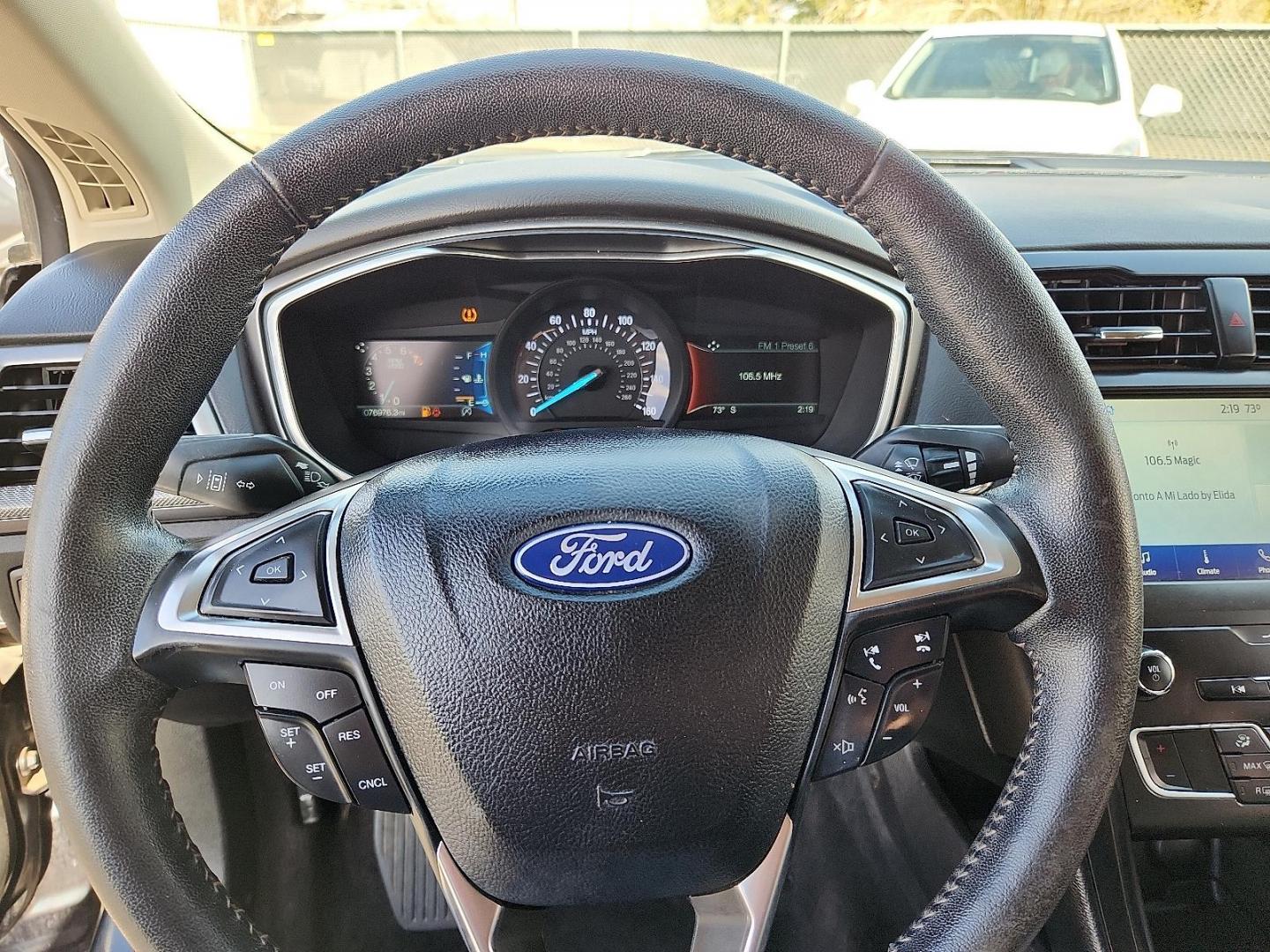 2020 Alto Blue Metallic Tinted Clearcoat /Light Putty - ZJ Ford Fusion SE (3FA6P0HD8LR) with an EcoBoost 1.5L I-4 gasoline direct injection, DOHC, variable valve control, intercooled turbo, regular unleaded, engine with 181HP engine, located at 4110 Avenue Q, Lubbock, 79412, 33.556553, -101.855820 - 03/17/2026KEY IN ENVELOPE GOD - Photo#11