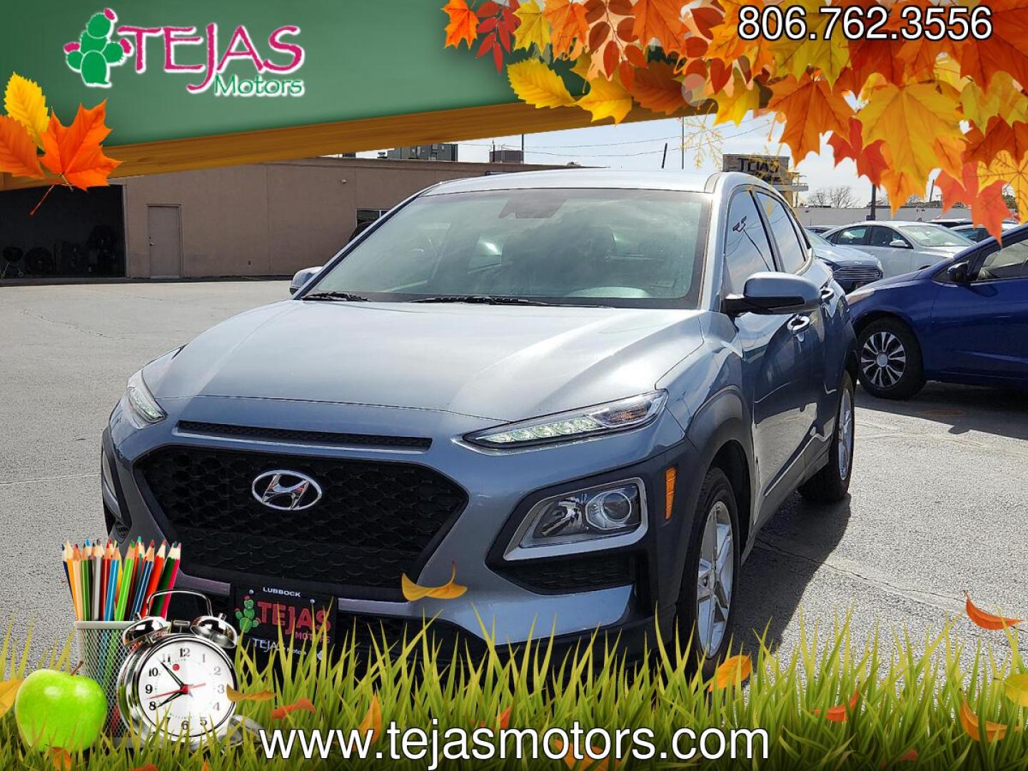 2020 SILVER /Gray/Black - LGY Hyundai Kona SE (KM8K12AA7LU) with an Nu 2L I-4 DOHC, D-CVVT variable valve control, regular unleaded, engine with 147HP engine, located at 4110 Avenue Q, Lubbock, 79412, 33.556553, -101.855820 - 03/17/2026 KEY IN ENVELOPE GOD- Photo#1