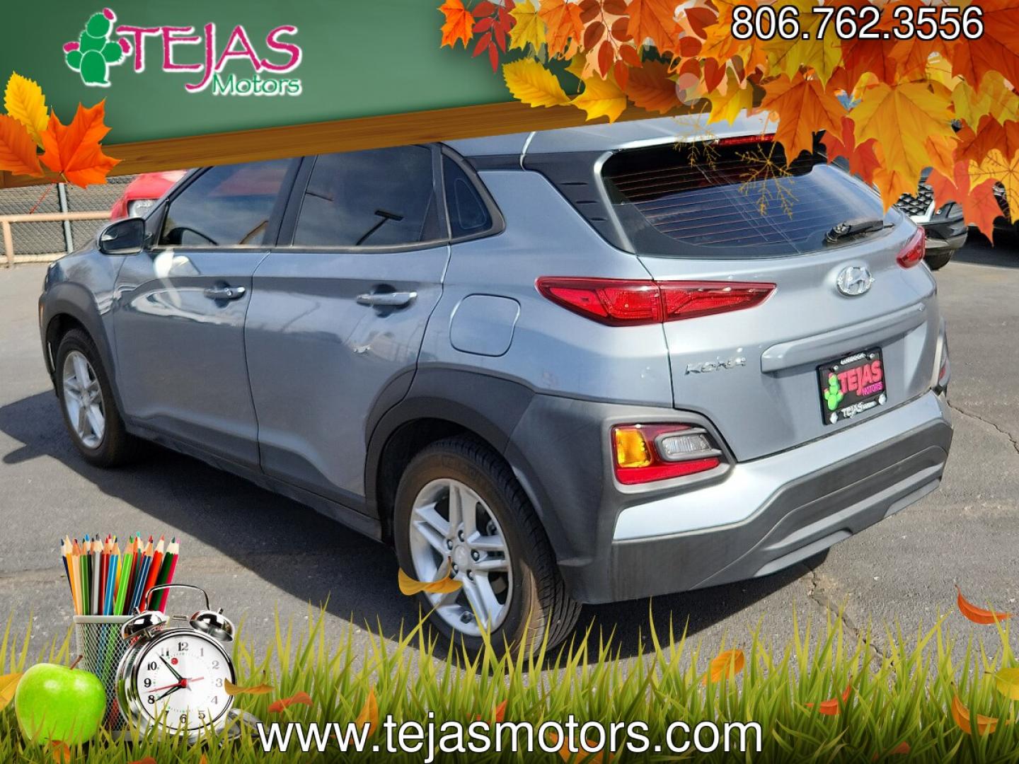2020 SILVER /Gray/Black - LGY Hyundai Kona SE (KM8K12AA7LU) with an Nu 2L I-4 DOHC, D-CVVT variable valve control, regular unleaded, engine with 147HP engine, located at 4110 Avenue Q, Lubbock, 79412, 33.556553, -101.855820 - 03/17/2026 KEY IN ENVELOPE GOD- Photo#2