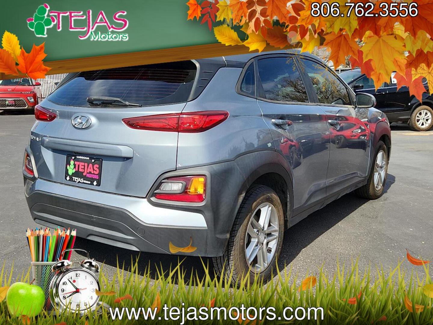 2020 SILVER /Gray/Black - LGY Hyundai Kona SE (KM8K12AA7LU) with an Nu 2L I-4 DOHC, D-CVVT variable valve control, regular unleaded, engine with 147HP engine, located at 4110 Avenue Q, Lubbock, 79412, 33.556553, -101.855820 - 03/17/2026 KEY IN ENVELOPE GOD- Photo#3