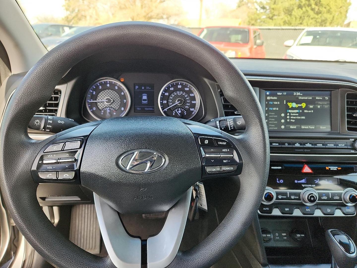 2020 SILVER /Black - C1 Hyundai Elantra SEL (5NPD84LF8LH) with an Nu 2L I-4 DOHC, D-CVVT variable valve control, regular unleaded, engine with 147HP engine, located at 4110 Avenue Q, Lubbock, 79412, 33.556553, -101.855820 - 03/17/2026 KEY IN ENVELOPE GOD - Photo#11