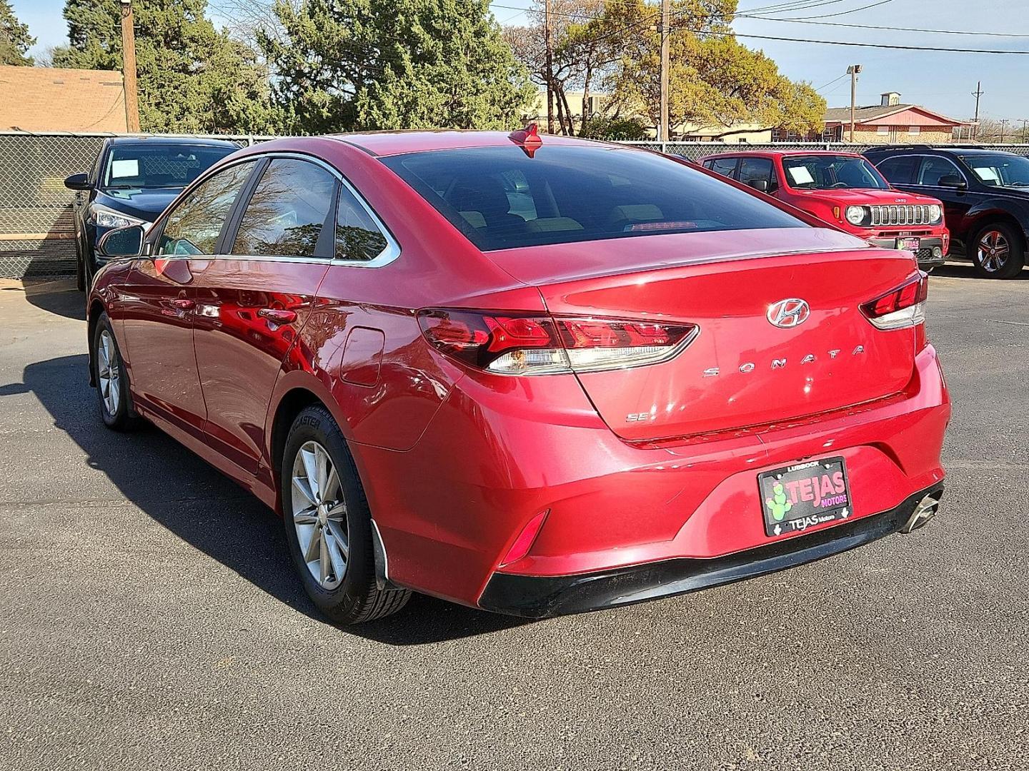 2019 RED /Beige - BB Hyundai Sonata SE (5NPE24AFXKH) with an 2.4L I-4 gasoline direct injection, DOHC, D-CVVT variable valve control, regular unleaded, engine with 185HP engine, located at 4110 Avenue Q, Lubbock, 79412, 33.556553, -101.855820 - 03/24/2024 KEY IN ENVELOPE GOD - Photo#2