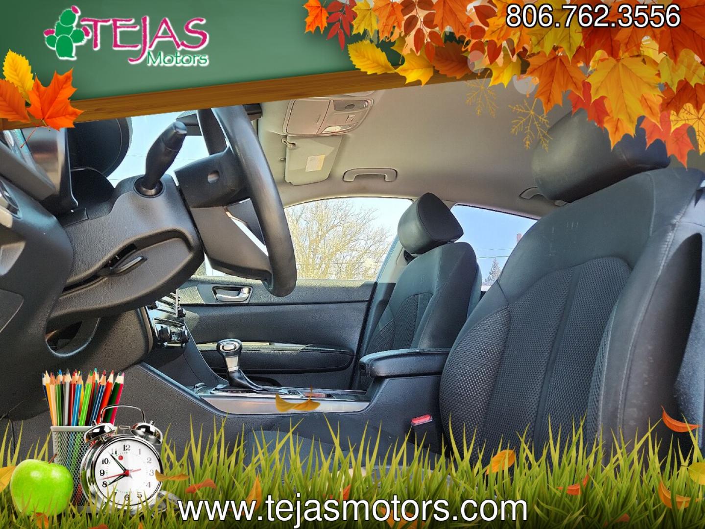 2019 Horizon Blue - M5U /Black - WK Kia Optima LX (5XXGT4L31KG) with an Theta II 2.4L I-4 gasoline direct injection, DOHC, D-CVVT variable valve control, regular unleaded, engine with 185HP engine, located at 4110 Avenue Q, Lubbock, 79412, 33.556553, -101.855820 - 03/24/2026 KEY IN ENVELOPE GOD- Photo#7