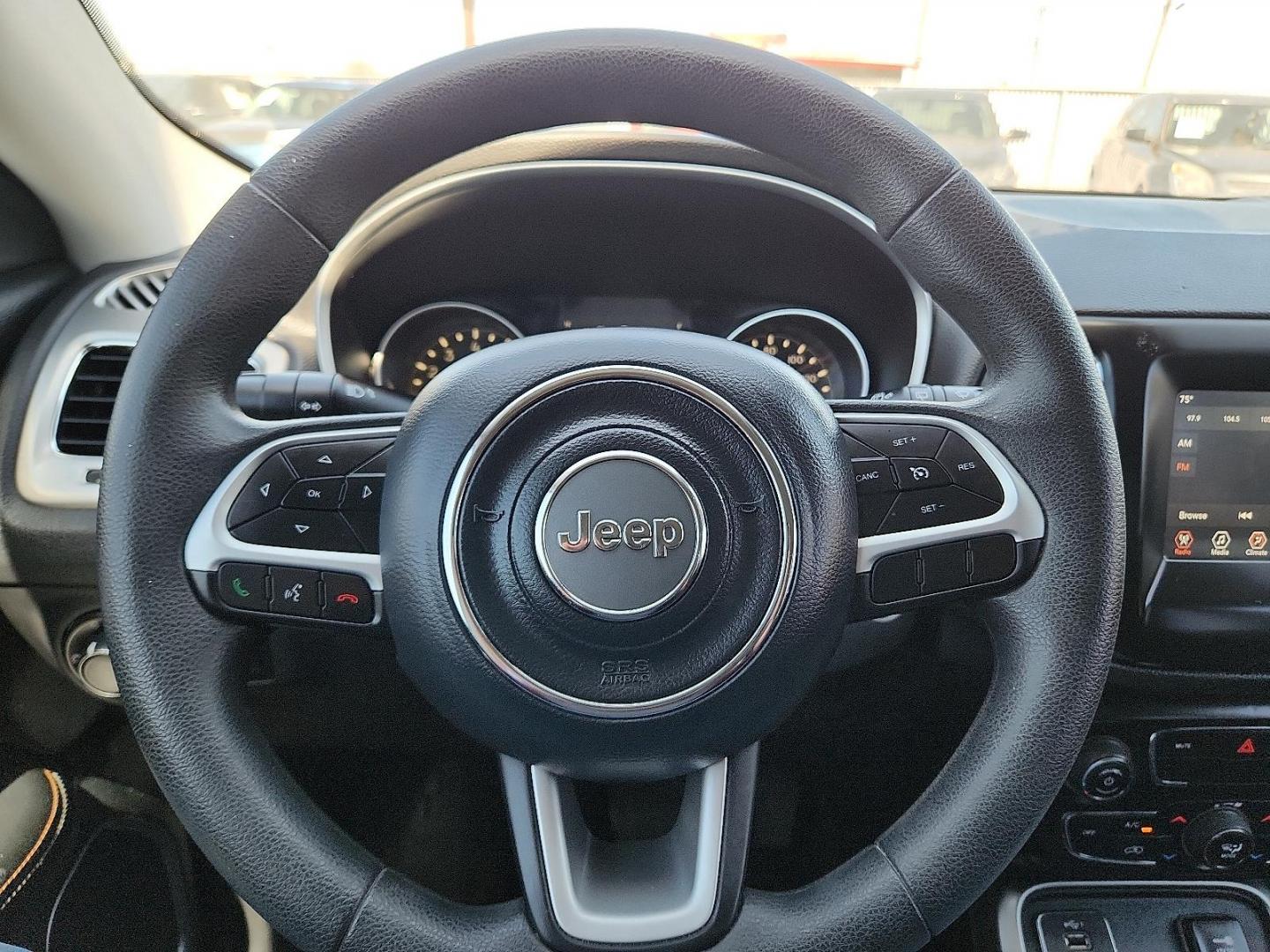 2019 Jazz Blue Pearlcoat - PBX /Black - X9 Jeep Compass Sport FWD (3C4NJCAB1KT) with an 2.4L I-4 variable valve control, regular unleaded, engine with 180HP engine, located at 4110 Avenue Q, Lubbock, 79412, 33.556553, -101.855820 - Photo#11