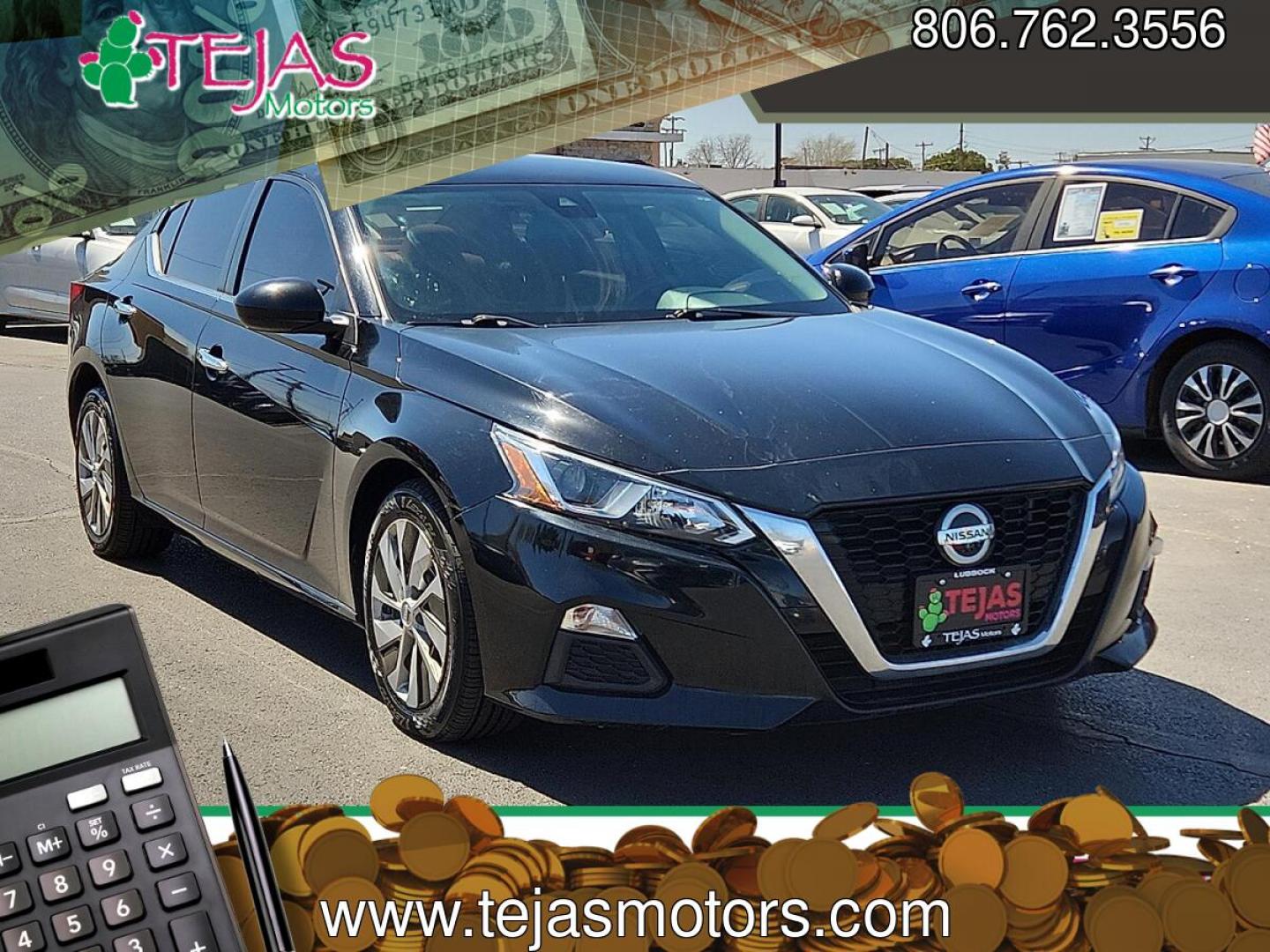2021 Super Black - KH3 /Charcoal - G Nissan Altima S FWD (1N4BL4BV6MN) with an 2.5L I-4 gasoline direct injection, DOHC, CVTCS variable valve control, regular unleaded, engine with 188HP engine, located at 4110 Avenue Q, Lubbock, 79412, 33.556553, -101.855820 - 01/01/2026 KEY IN ENVELOPE GOD- Photo#0