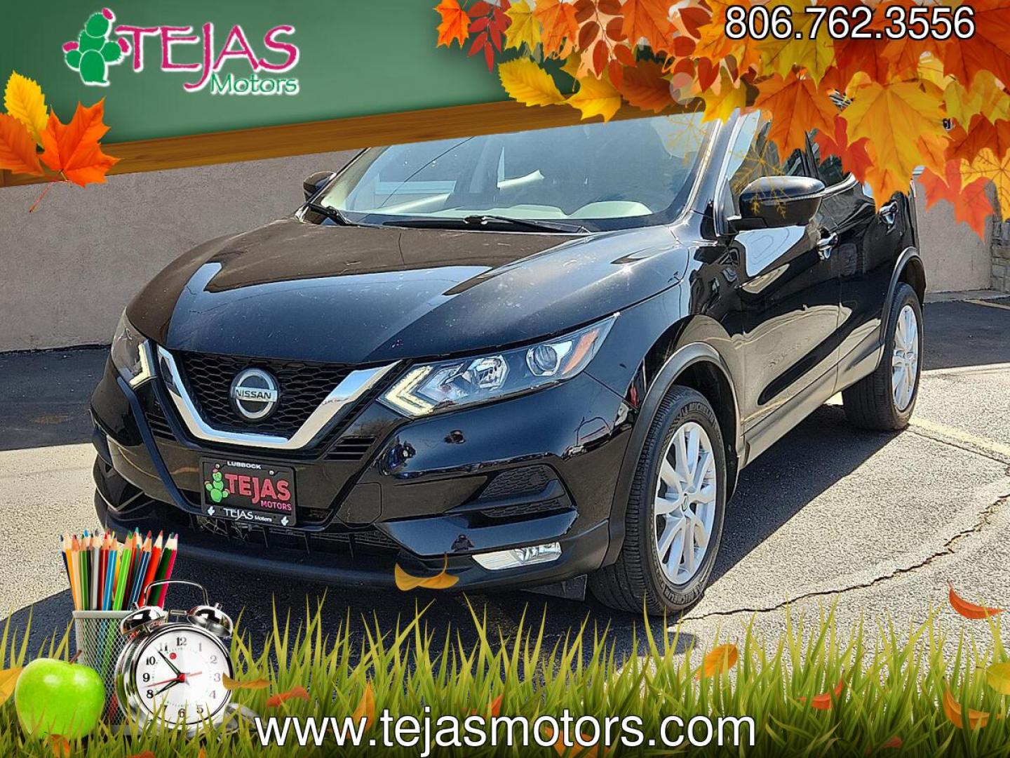 2020 BLACK /Charcoal - G Nissan Rogue Sport SV FWD Xtronic CVT (JN1BJ1CV5LW) with an 2L I-4 gasoline direct injection, DOHC, variable valve control, regular unleaded, engine with 141HP engine, located at 4110 Avenue Q, Lubbock, 79412, 33.556553, -101.855820 - 03/25/2026 KEY IN ENVELOPE GOD- Photo#1