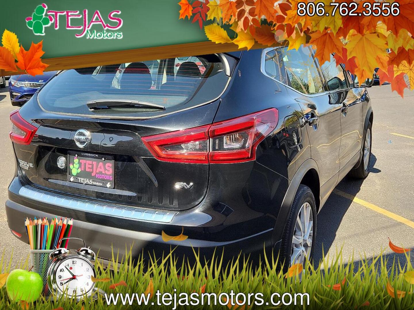 2020 BLACK /Charcoal - G Nissan Rogue Sport SV FWD Xtronic CVT (JN1BJ1CV5LW) with an 2L I-4 gasoline direct injection, DOHC, variable valve control, regular unleaded, engine with 141HP engine, located at 4110 Avenue Q, Lubbock, 79412, 33.556553, -101.855820 - 03/25/2026 KEY IN ENVELOPE GOD- Photo#3