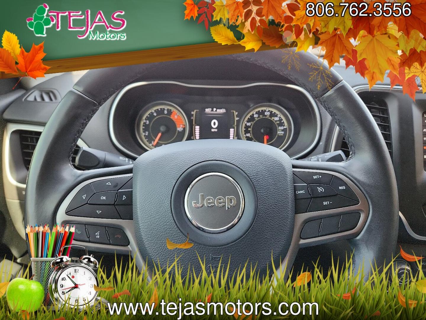 2019 WHITE /Black - X9 Jeep Cherokee Latitude Plus FWD (1C4PJLLN1KD) with an 2L I-4 gasoline direct injection, DOHC, intercooled turbo, premium unleaded, engine with 270HP engine, located at 4110 Avenue Q, Lubbock, 79412, 33.556553, -101.855820- Photo#10
