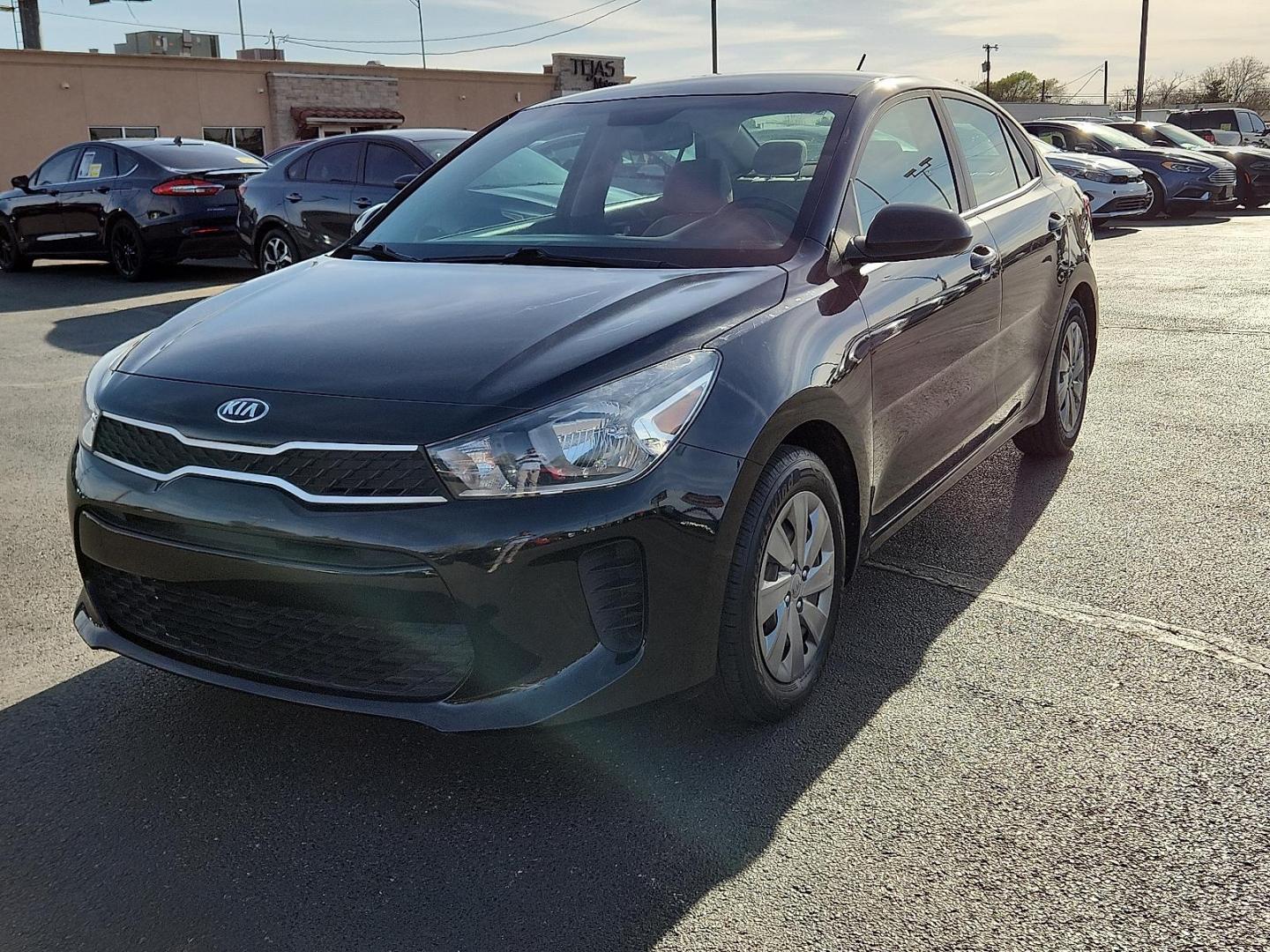 2020 Aurora Black /Gray Kia Rio S (3KPA24AD2LE) with an Gamma II 1.6L I-4 DOHC, variable valve control, regular unleaded, engine with 120HP engine, located at 4110 Avenue Q, Lubbock, 79412, 33.556553, -101.855820 - 03/25/2025 KEY IN ENVELOPE GOD - Photo#1