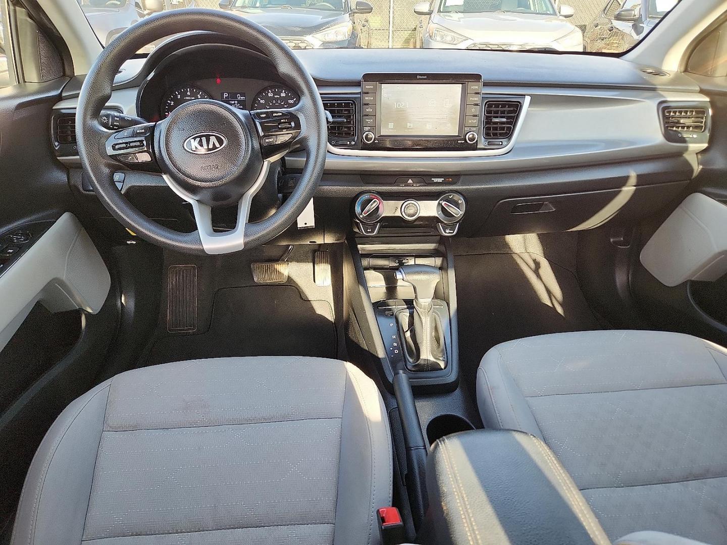 2020 Aurora Black /Gray Kia Rio S (3KPA24AD2LE) with an Gamma II 1.6L I-4 DOHC, variable valve control, regular unleaded, engine with 120HP engine, located at 4110 Avenue Q, Lubbock, 79412, 33.556553, -101.855820 - 03/25/2025 KEY IN ENVELOPE GOD - Photo#6