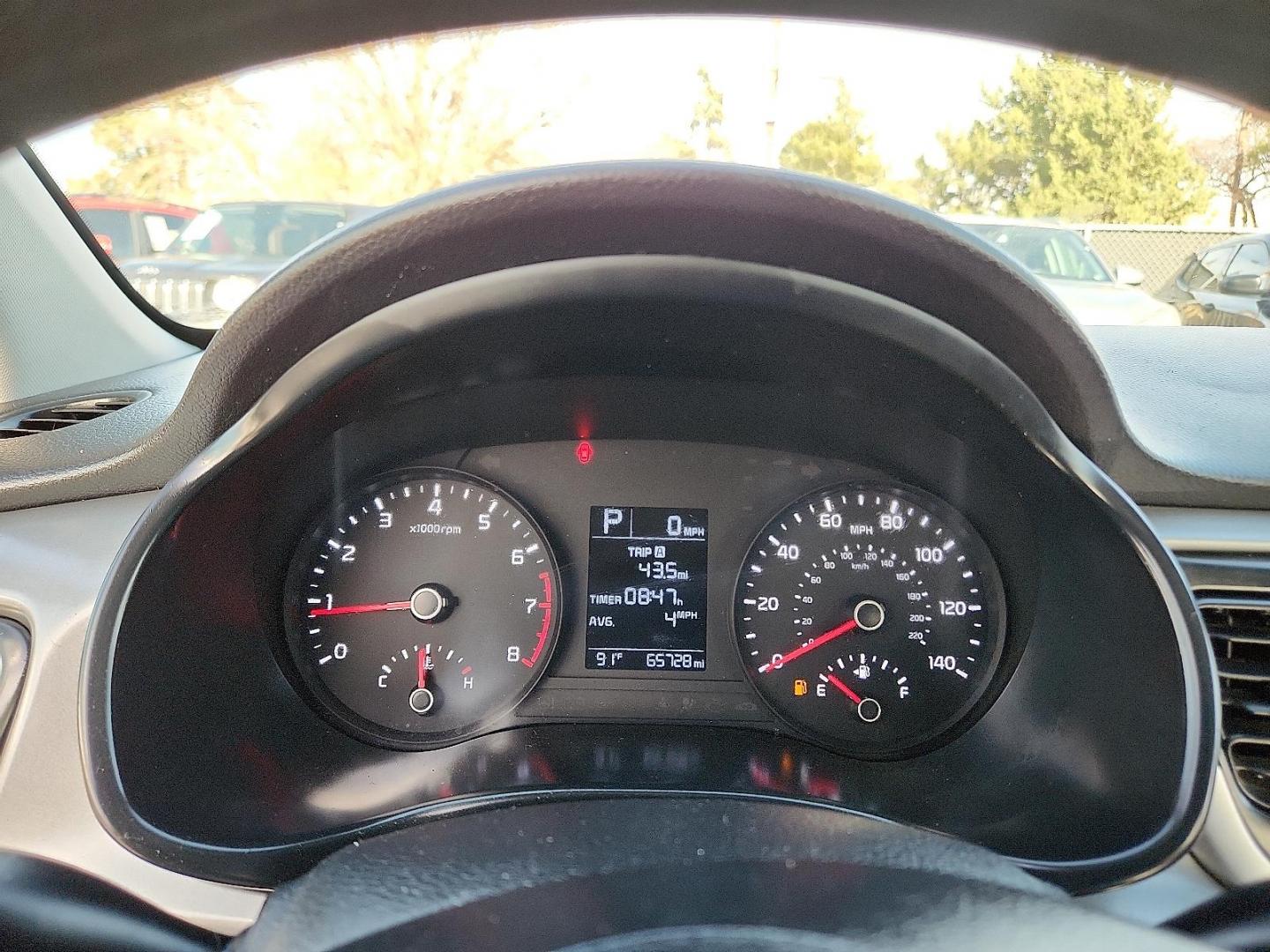 2020 Aurora Black /Gray Kia Rio S (3KPA24AD2LE) with an Gamma II 1.6L I-4 DOHC, variable valve control, regular unleaded, engine with 120HP engine, located at 4110 Avenue Q, Lubbock, 79412, 33.556553, -101.855820 - 03/25/2025 KEY IN ENVELOPE GOD - Photo#9