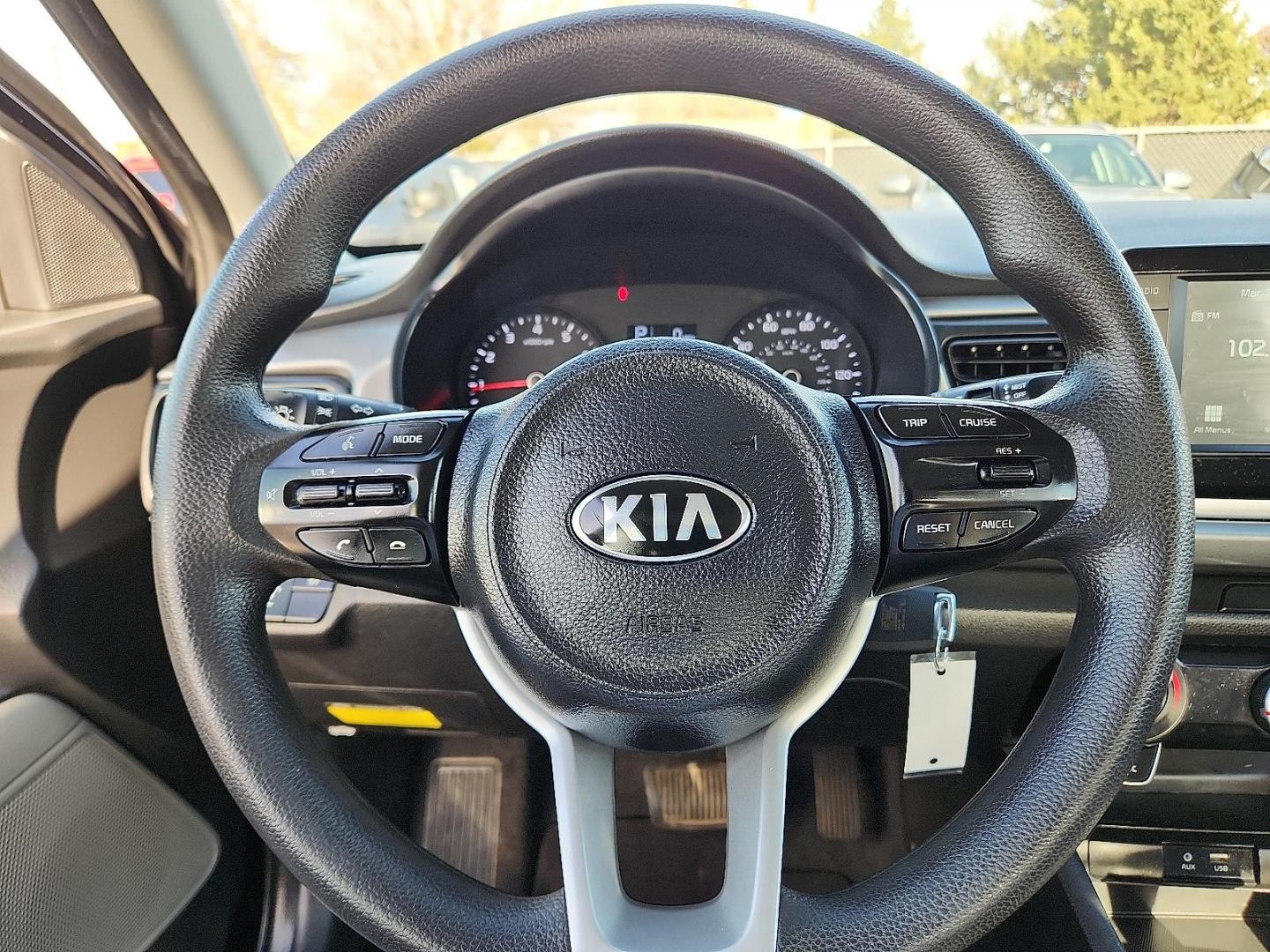 2020 Aurora Black /Gray Kia Rio S (3KPA24AD2LE) with an Gamma II 1.6L I-4 DOHC, variable valve control, regular unleaded, engine with 120HP engine, located at 4110 Avenue Q, Lubbock, 79412, 33.556553, -101.855820 - 03/25/2025 KEY IN ENVELOPE GOD - Photo#10