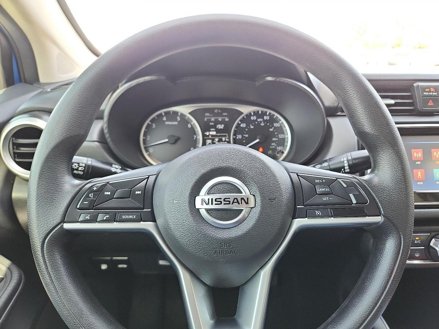 2020 Electric Blue Metallic - B51 /Charcoal - G Nissan Versa S Xtronic CVT (3N1CN8DV0LL) with an 1.6L I-4 DOHC, variable valve control, regular unleaded, engine with 122HP engine, located at 4110 Avenue Q, Lubbock, 79412, 33.556553, -101.855820 - Photo#10