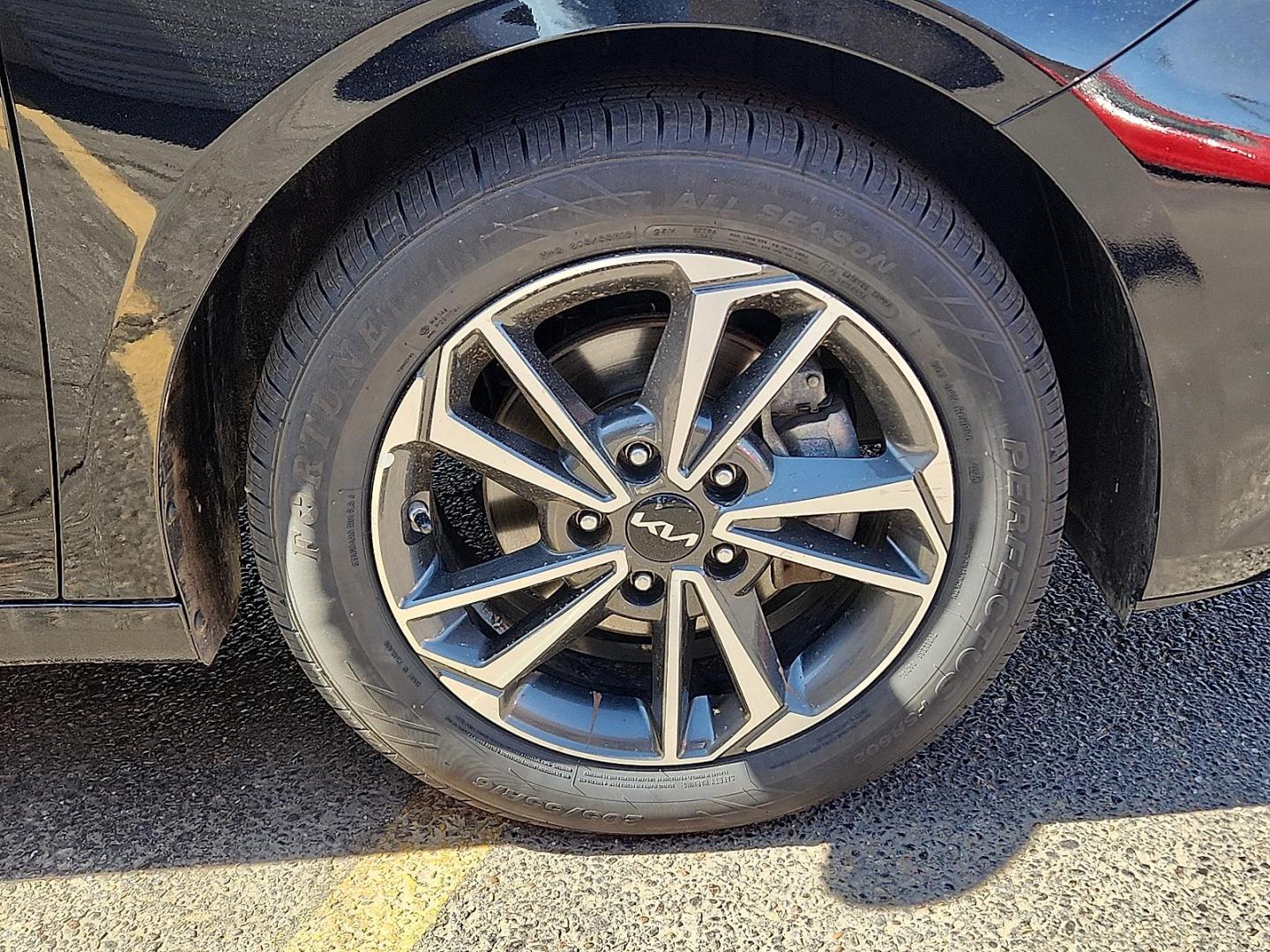 2023 Aurora Black /Black - WK Kia Forte LXS (3KPF24AD5PE) with an 2L I-4 DOHC, D-CVVT variable valve control, regular unleaded, engine with 147HP engine, located at 4110 Avenue Q, Lubbock, 79412, 33.556553, -101.855820 - 04/01/2026 KEY IN ENVELOPE GOD - Photo#4
