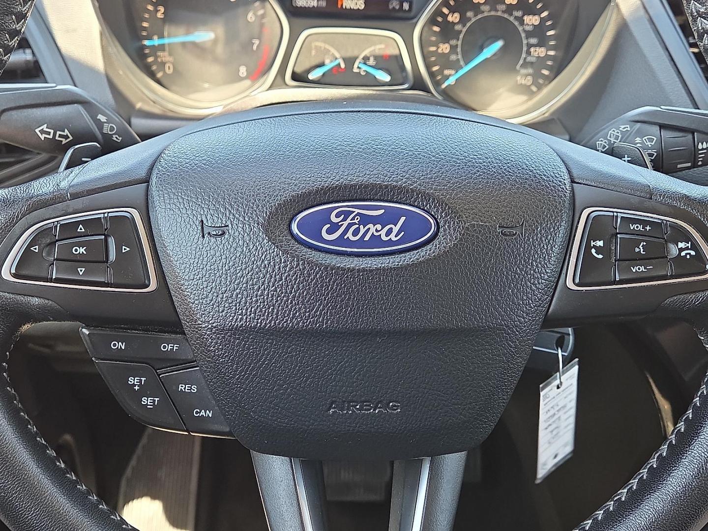 2017 Ingot Silver Metallic - UX /Charcoal Black - DB Ford Escape SE (1FMCU0G98HU) with an EcoBoost 2L I-4 gasoline direct injection, DOHC, variable valve control, intercooled turbo, premium unleaded, engine with 245HP engine, located at 4110 Avenue Q, Lubbock, 79412, 33.556553, -101.855820 - 04/01/2026 KEY IN ENVELOPE GOD - Photo#12