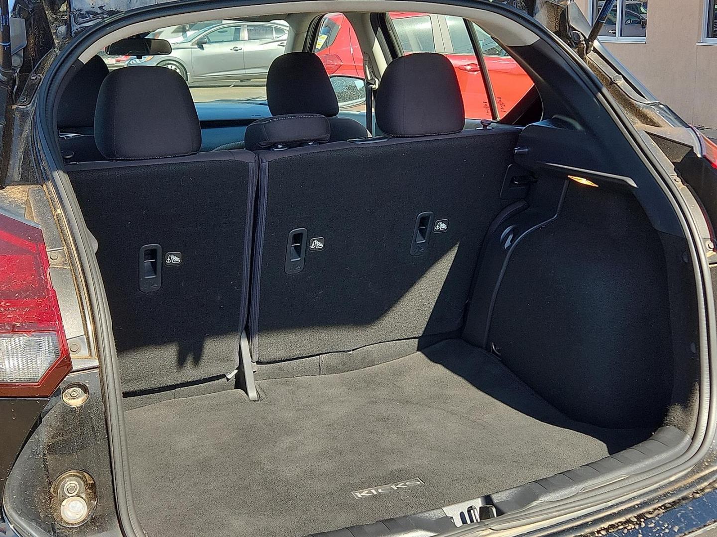 2021 BLACK /Charcoal - G Nissan Kicks S Xtronic CVT (3N1CP5BV3ML) with an 1.6L I-4 DOHC, CVTCS variable valve control, regular unleaded, engine with 122HP engine, located at 4110 Avenue Q, Lubbock, 79412, 33.556553, -101.855820 - 04/01/2026 KEY IN ENVELOPE GOD - Photo#5