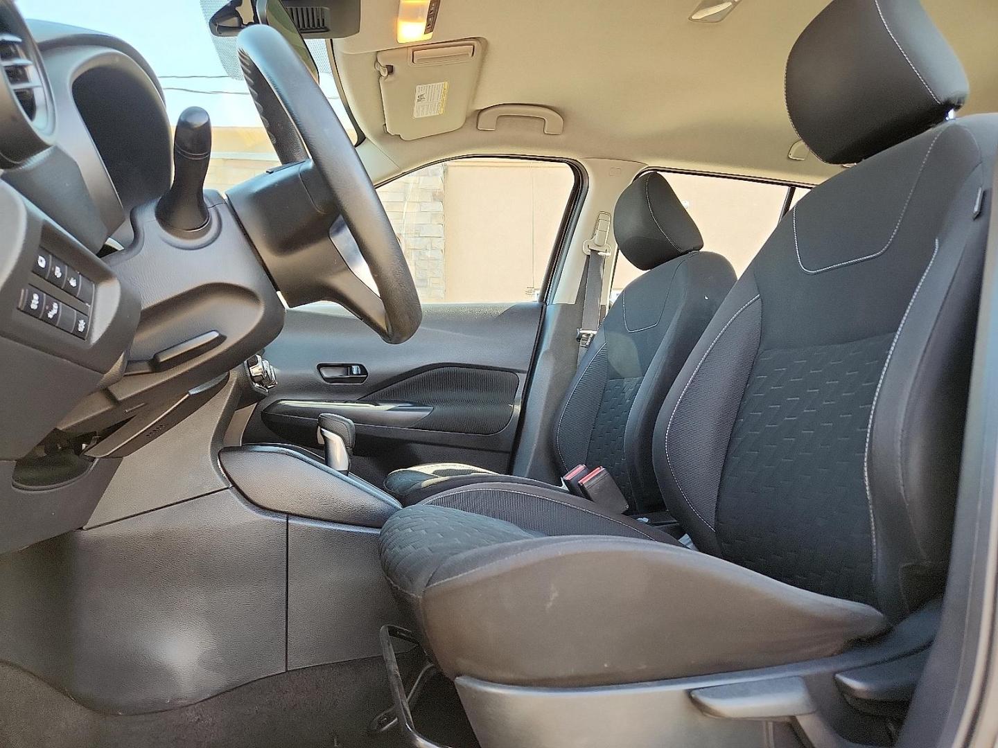 2021 BLACK /Charcoal - G Nissan Kicks S Xtronic CVT (3N1CP5BV3ML) with an 1.6L I-4 DOHC, CVTCS variable valve control, regular unleaded, engine with 122HP engine, located at 4110 Avenue Q, Lubbock, 79412, 33.556553, -101.855820 - 04/01/2026 KEY IN ENVELOPE GOD - Photo#8