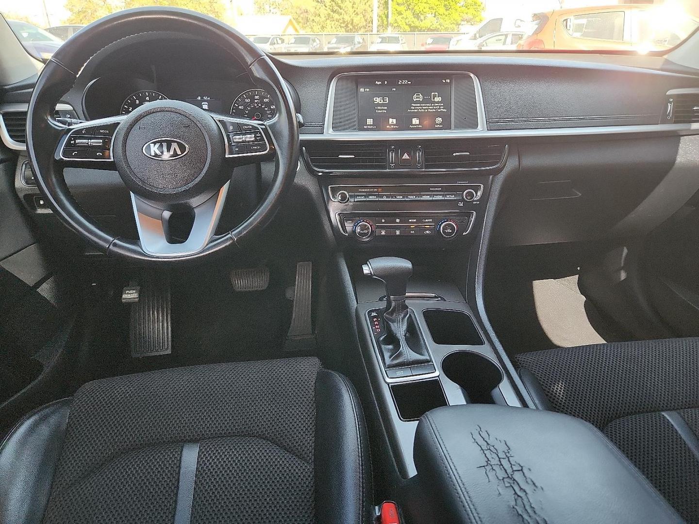 2019 BLACK /Black - WK Kia Optima S (5XXGT4L33KG) with an Theta II 2.4L I-4 gasoline direct injection, DOHC, D-CVVT variable valve control, regular unleaded, engine with 185HP engine, located at 4110 Avenue Q, Lubbock, 79412, 33.556553, -101.855820 - 04/10/2026 KEY IN ENVELOPE GOD - Photo#6