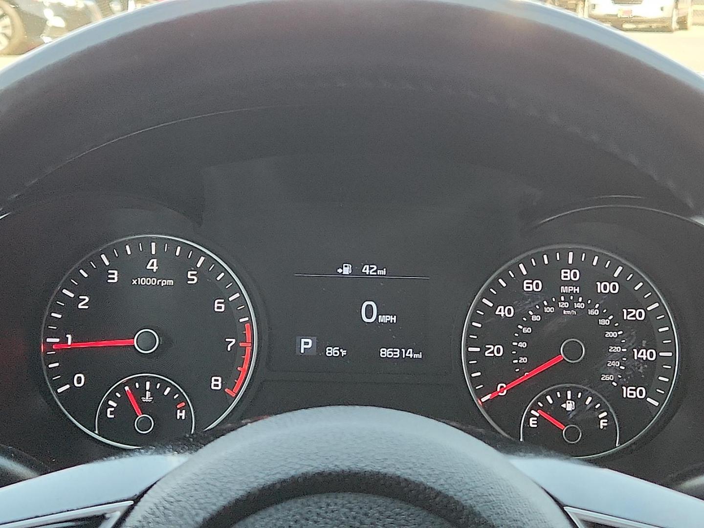 2019 BLACK /Black - WK Kia Optima S (5XXGT4L33KG) with an Theta II 2.4L I-4 gasoline direct injection, DOHC, D-CVVT variable valve control, regular unleaded, engine with 185HP engine, located at 4110 Avenue Q, Lubbock, 79412, 33.556553, -101.855820 - 04/10/2026 KEY IN ENVELOPE GOD - Photo#9