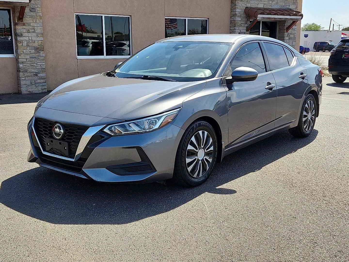 2020 GRAY /Charcoal - G Nissan Sentra S Xtronic CVT (3N1AB8BV4LY) with an 2L I-4 gasoline direct injection, DOHC, variable valve control, regular unleaded, engine with 149HP engine, located at 4110 Avenue Q, Lubbock, 79412, 33.556553, -101.855820 - 04/10/2026 KEY IN ENVELOPE GOD - Photo#1