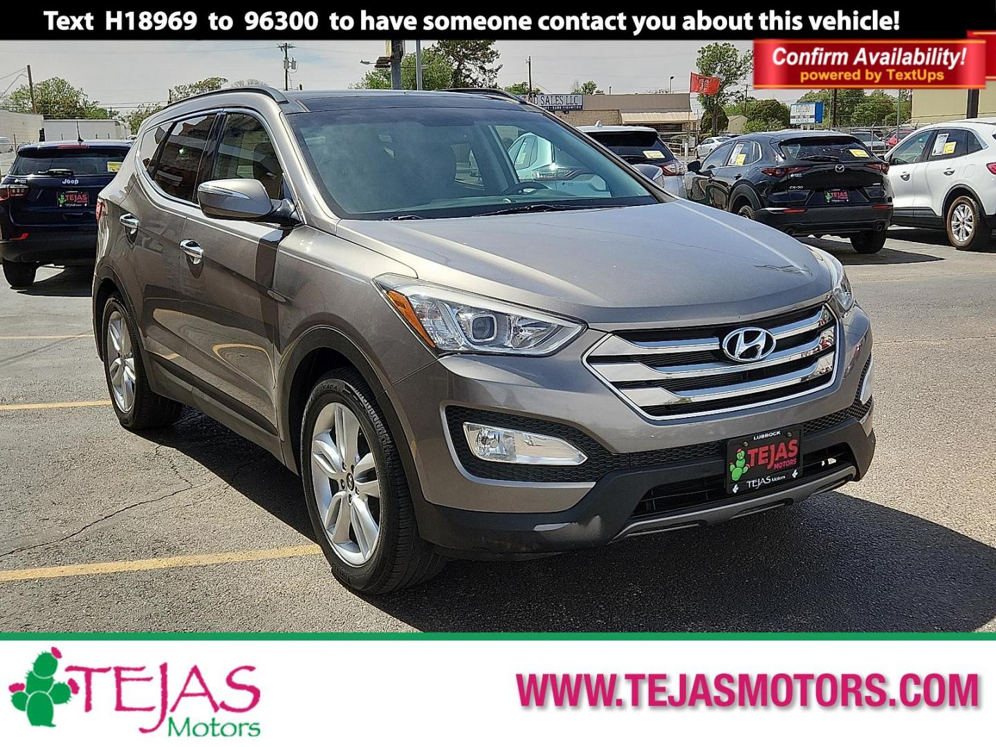 2016 GRAY /Black - RYN Hyundai Santa Fe Sport 2.0L Turbo (5XYZW4LA3GG) with an Theta II 2L I-4 gasoline direct injection, DOHC, variable valve control, intercooled turbo, regular unleaded, engine with 264HP engine, located at 4110 Avenue Q, Lubbock, 79412, 33.556553, -101.855820 - 04/22/2026 KEY IN ENVELOPE GOD - Photo#0