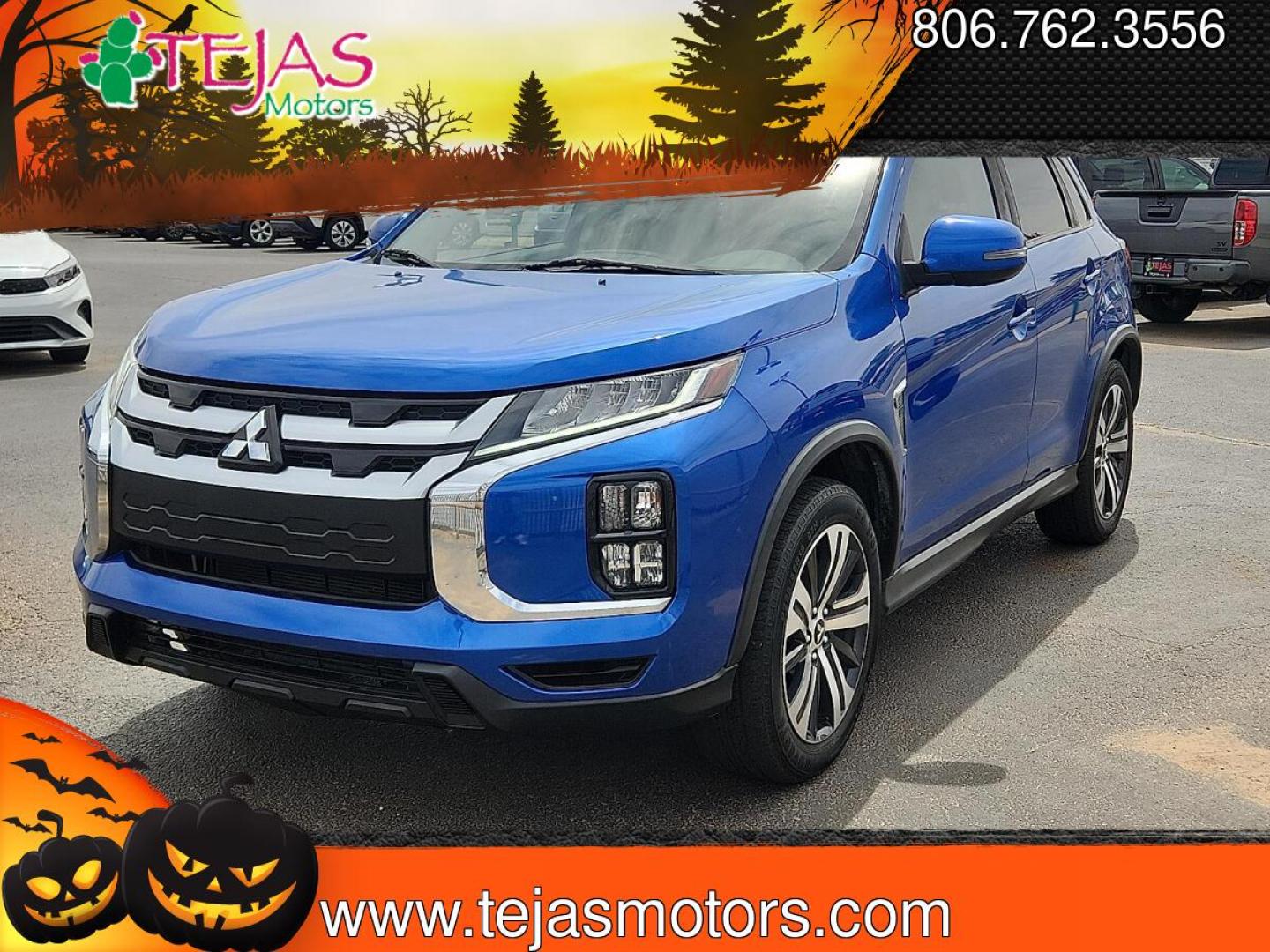 2020 BLUE /Black - 31X Mitsubishi Outlander Sport 2.0 ES AWC (JA4AR3AU4LU) with an 2L I-4 DOHC, MIVEC variable valve control, regular unleaded, engine with 148HP engine, located at 4110 Avenue Q, Lubbock, 79412, 33.556553, -101.855820 - 04/23/2026 KEY IN ENVELOPE GOD- Photo#1