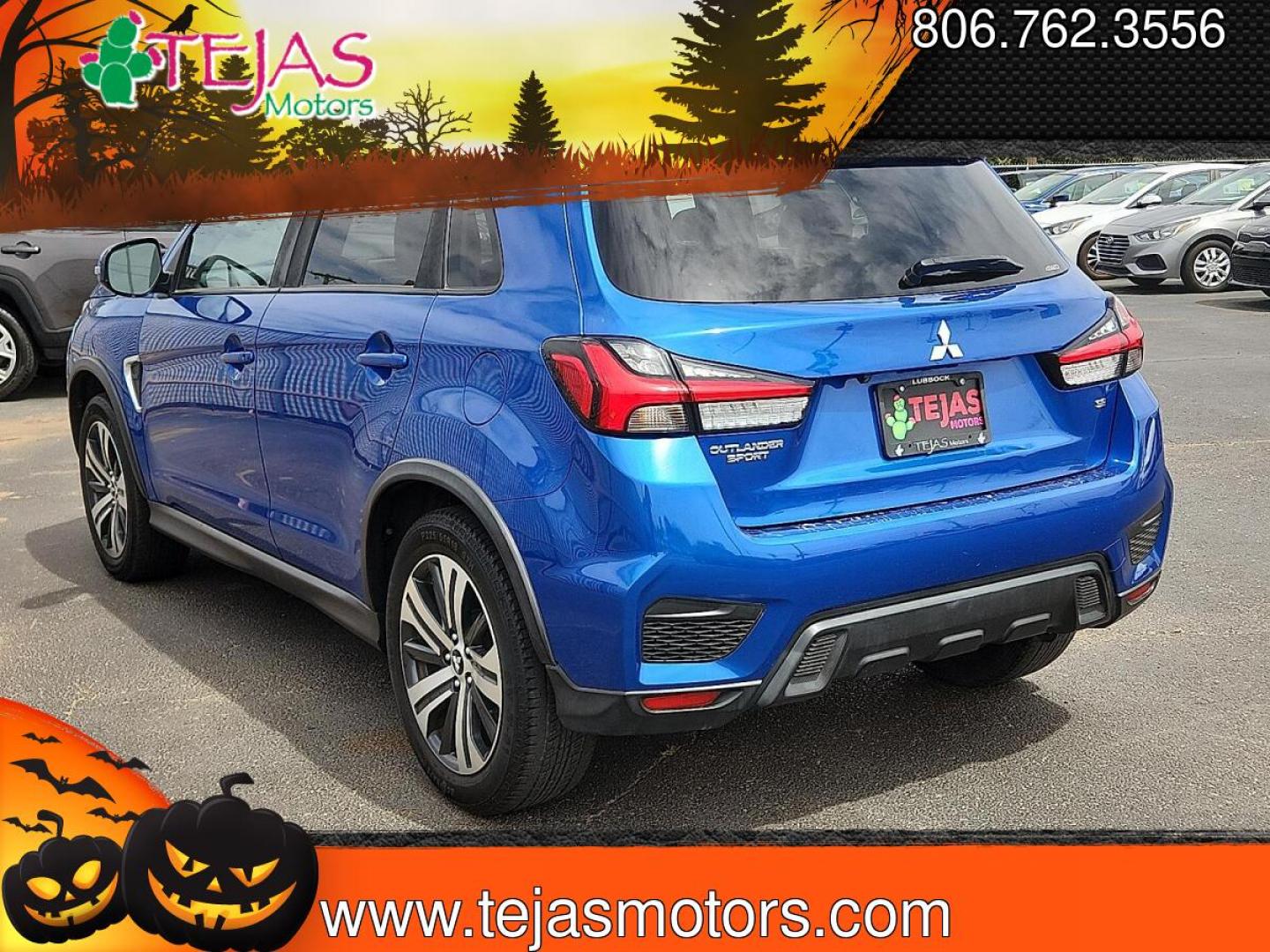 2020 BLUE /Black - 31X Mitsubishi Outlander Sport 2.0 ES AWC (JA4AR3AU4LU) with an 2L I-4 DOHC, MIVEC variable valve control, regular unleaded, engine with 148HP engine, located at 4110 Avenue Q, Lubbock, 79412, 33.556553, -101.855820 - 04/23/2026 KEY IN ENVELOPE GOD- Photo#2