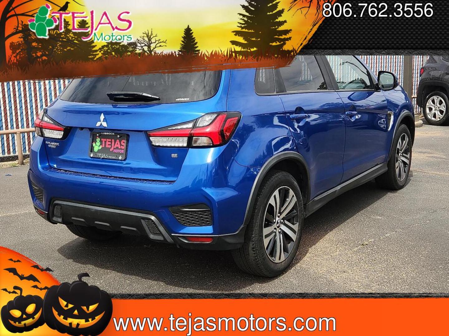 2020 BLUE /Black - 31X Mitsubishi Outlander Sport 2.0 ES AWC (JA4AR3AU4LU) with an 2L I-4 DOHC, MIVEC variable valve control, regular unleaded, engine with 148HP engine, located at 4110 Avenue Q, Lubbock, 79412, 33.556553, -101.855820 - 04/23/2026 KEY IN ENVELOPE GOD- Photo#3