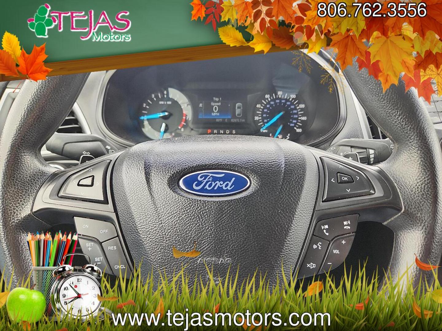 2017 BLUE /Ebony - CE Ford Edge SE (2FMPK4G98HB) with an EcoBoost 2L I-4 gasoline direct injection, DOHC, variable valve control, intercooled turbo, premium unleaded, engine with 245HP engine, located at 4110 Avenue Q, Lubbock, 79412, 33.556553, -101.855820 - 04/22/2026 KEY IN ENVELOPE GOD- Photo#10
