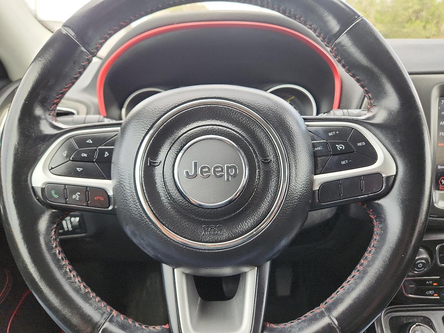 2020 GRAY /Ruby Red/Black - XC Jeep Compass Trailhawk 4x4 (3C4NJDDB8LT) with an 2.4L I-4 variable valve control, regular unleaded, engine with 180HP engine, located at 4110 Avenue Q, Lubbock, 79412, 33.556553, -101.855820 - 04/23/2026 KEY IN ENVELOPE GOD - Photo#10