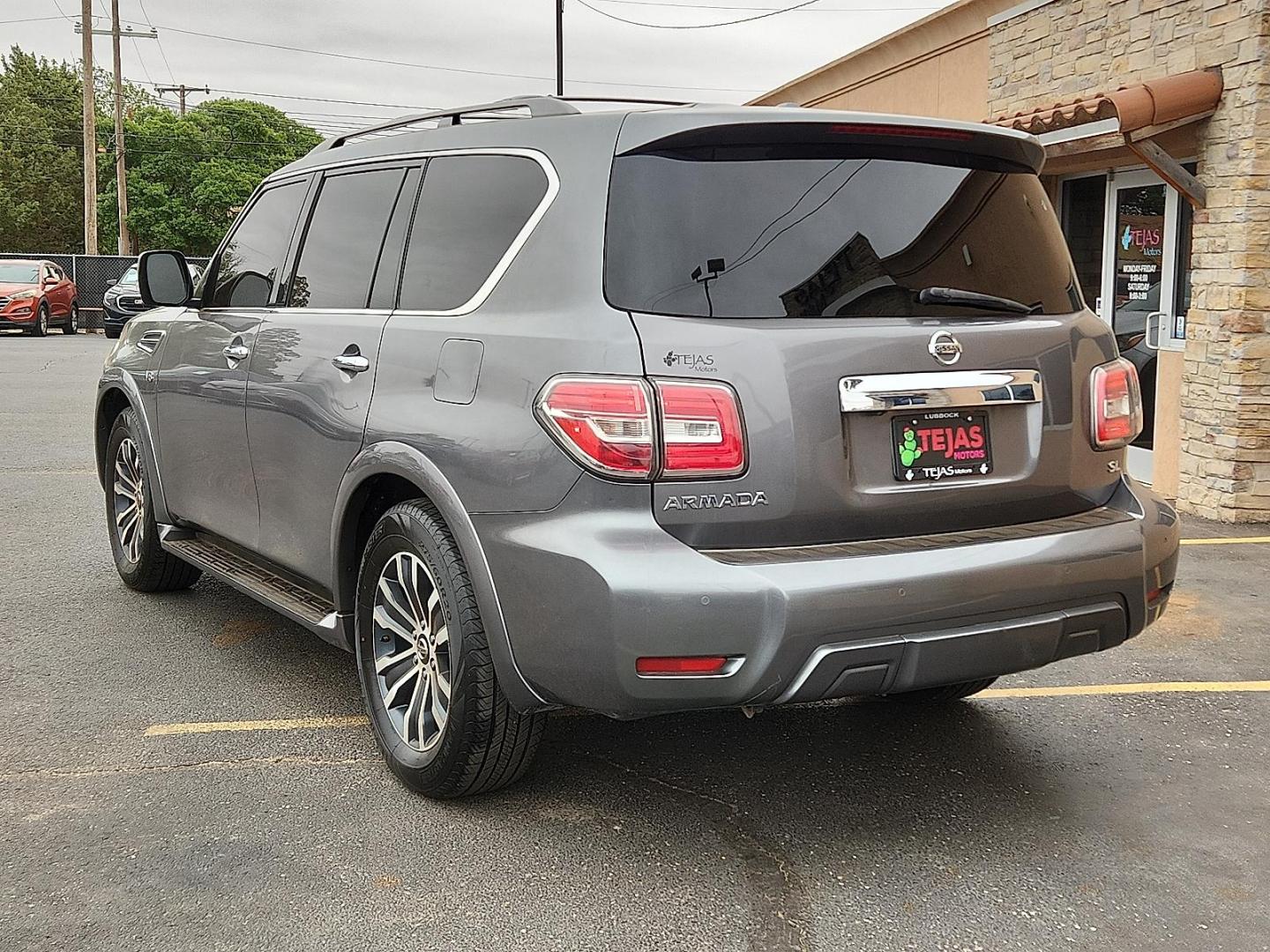 2020 GRAY /Black - G Nissan Armada SL 4WD (JN8AY2NCXLX) with an 5.6L V-8 gasoline direct injection, DOHC, variable valve control, regular unleaded, engine with 390HP engine, located at 4110 Avenue Q, Lubbock, 79412, 33.556553, -101.855820 - 04/28/2026 KEY IN ENVELOPE GOD - Photo#2