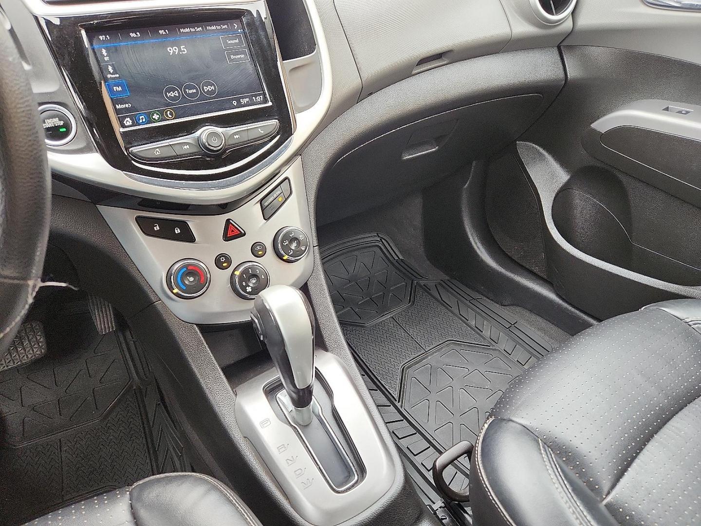 2018 SILVER /Jet Black/Dark Titanium - ACI Chevrolet Sonic Premier Auto (1G1JF5SB6J4) with an ECOTEC 1.4L I-4 DOHC, VVT variable valve control, intercooled turbo, regular unleaded, engine with 138HP engine, located at 4110 Avenue Q, Lubbock, 79412, 33.556553, -101.855820 - 04/28/2026 KEY IN ENVELOPE GOD - Photo#11