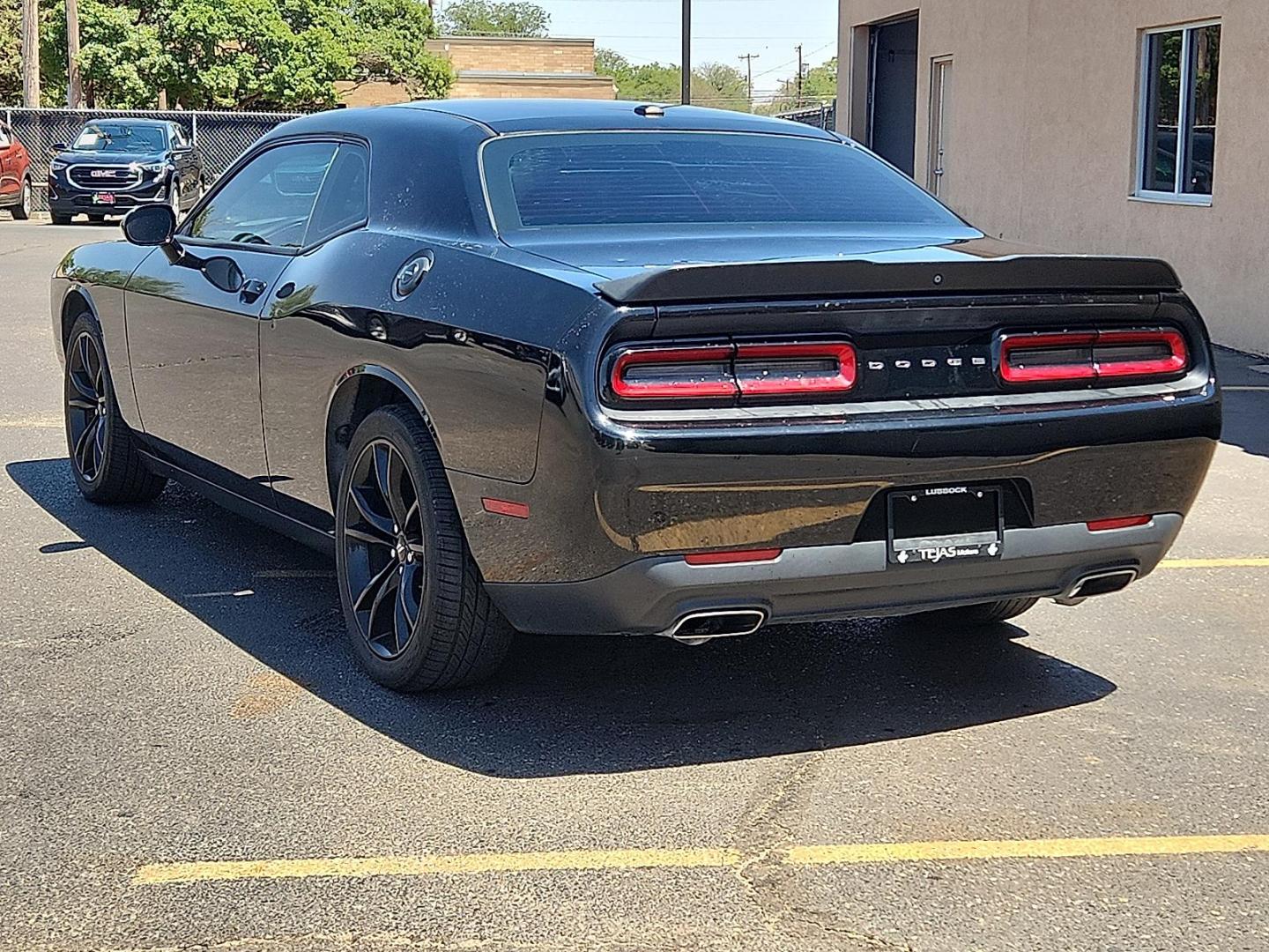 2018 BLACK /Black - X9 Dodge Challenger SXT (2C3CDZAG5JH) with an Pentastar 3.6L V-6 DOHC, variable valve control, regular unleaded, engine with 305HP engine, located at 4110 Avenue Q, Lubbock, 79412, 33.556553, -101.855820 - Photo#1