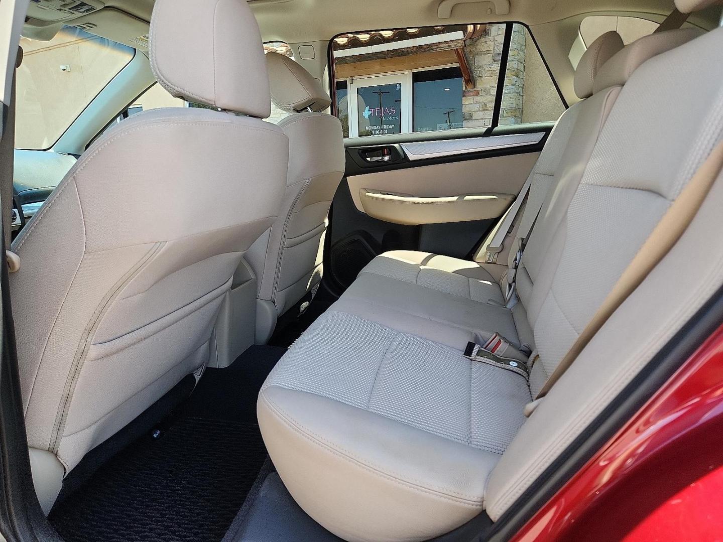 2017 RED /Warm Ivory - WIC50 Subaru Outback 2.5i Premium (4S4BSAHC1H3) with an 2.5L H-4 DOHC, variable valve control, regular unleaded, engine with 175HP engine, located at 4110 Avenue Q, Lubbock, 79412, 33.556553, -101.855820 - 05/07/2026 KEY IN ENVELOPE GOD - Photo#5
