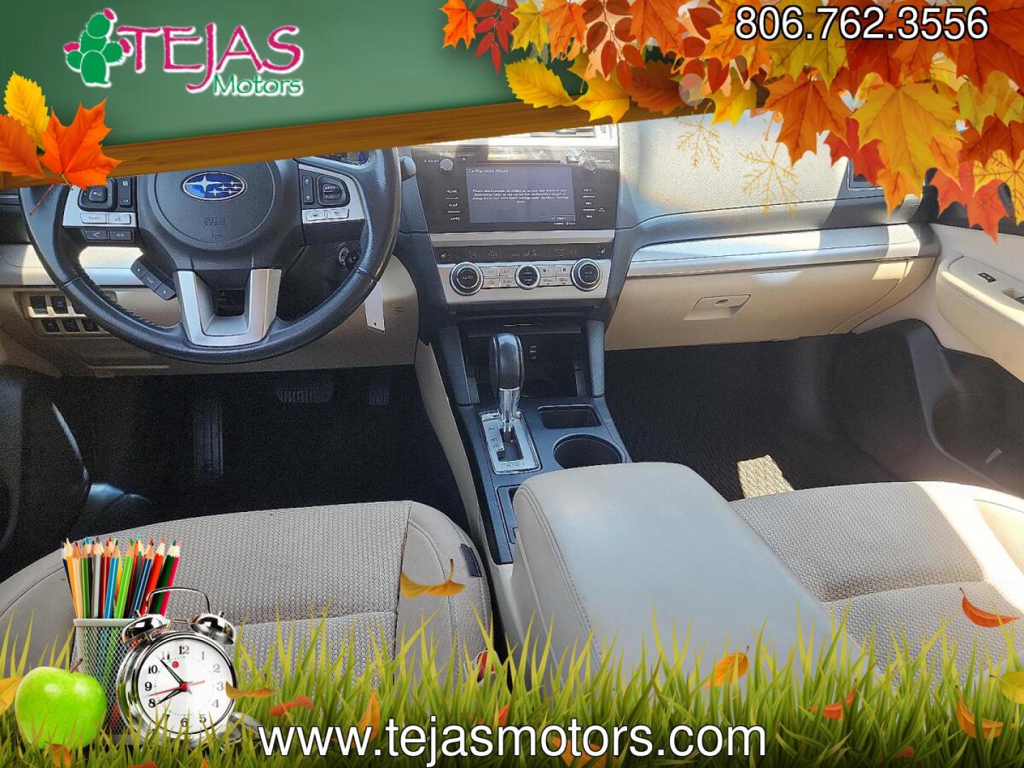 2017 RED /Warm Ivory - WIC50 Subaru Outback 2.5i Premium (4S4BSAHC1H3) with an 2.5L H-4 DOHC, variable valve control, regular unleaded, engine with 175HP engine, located at 4110 Avenue Q, Lubbock, 79412, 33.556553, -101.855820 - 05/07/2026 KEY IN ENVELOPE GOD- Photo#6