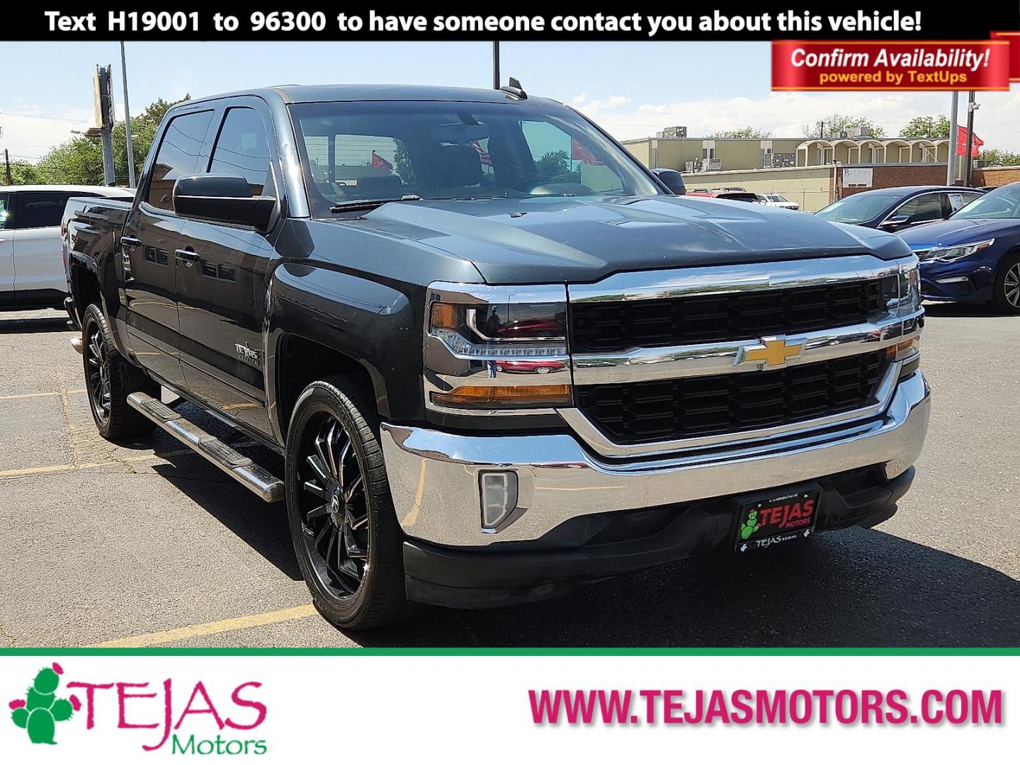 2018 GRAY /Jet Black - H0U Chevrolet Silverado 1500 1LT (3GCPCREC2JG) with an 5.3L EcoTec3 V8 Engine engine, located at 4110 Avenue Q, Lubbock, 79412, 33.556553, -101.855820 - 05/09/2026 key in envelope god - Photo#0