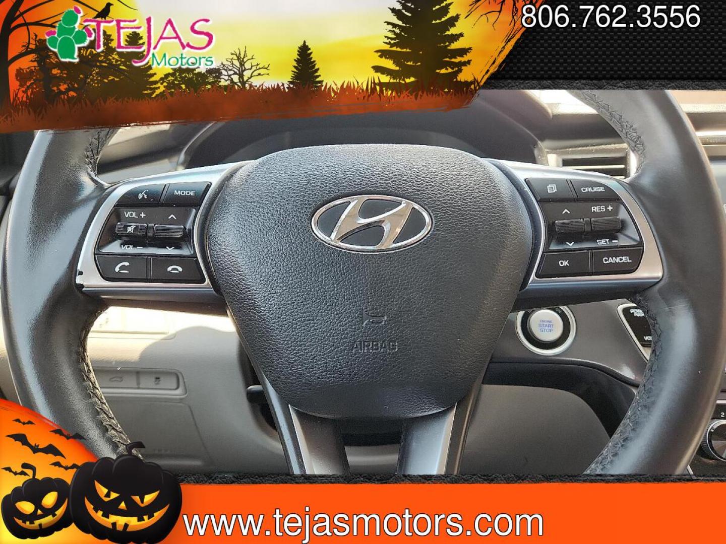 2018 BLUE /Beige - BB Hyundai Sonata SEL (5NPE34AF5JH) with an 2.4L I-4 gasoline direct injection, DOHC, D-CVVT variable valve control, regular unleaded, engine with 185HP engine, located at 4110 Avenue Q, Lubbock, 79412, 33.556553, -101.855820 - 05/15/2026 KEY IN ENVELOPE GOD- Photo#10