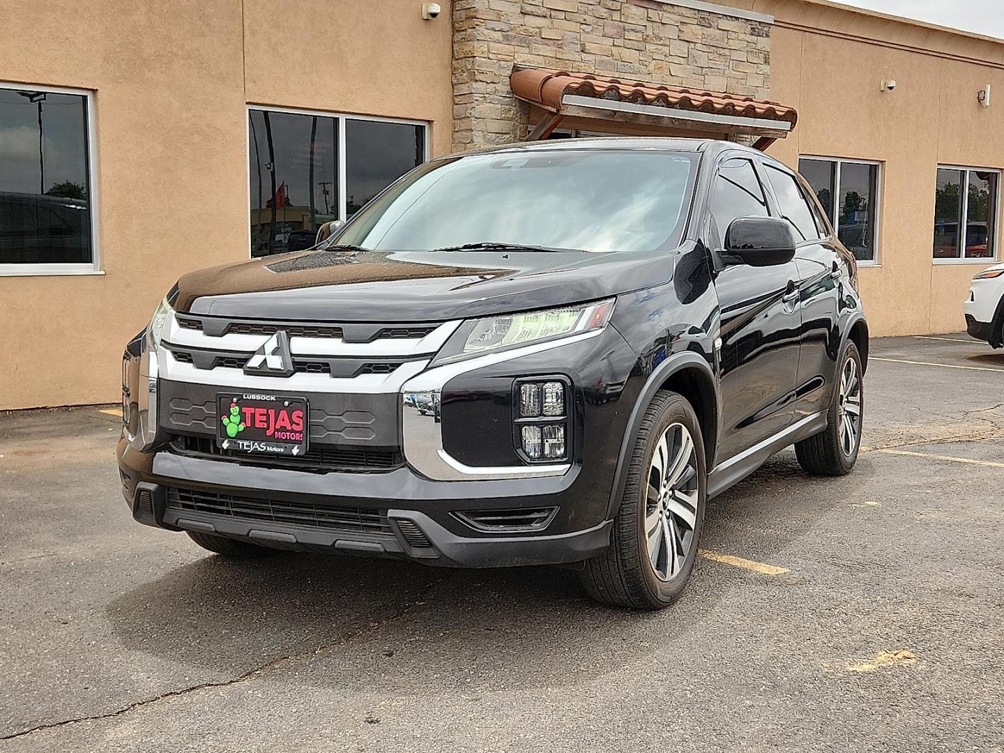 2021 BLACK /Black - 25H Mitsubishi Outlander Sport 2.0 ES 2WD (JA4APUAUXMU) with an 2L I-4 DOHC, MIVEC variable valve control, regular unleaded, engine with 148HP engine, located at 4110 Avenue Q, Lubbock, 79412, 33.556553, -101.855820 - 05/16/2026 KEY IN ENVELOPE GOD - Photo#1