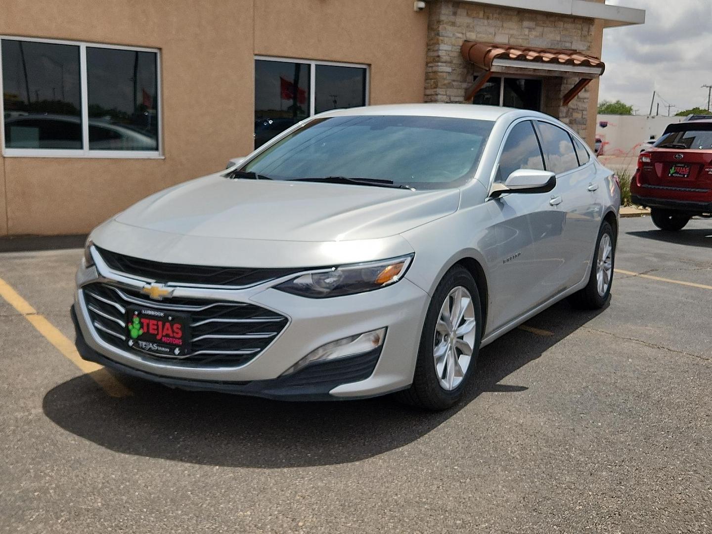 2021 SILVER /Jet Black - H1T Chevrolet Malibu FWD LT (1G1ZD5ST1MF) with an ECOTEC 1.5L I-4 gasoline direct injection, DOHC, VVT variable valve control, intercooled turbo, regular unleaded, engine with 160HP engine, located at 4110 Avenue Q, Lubbock, 79412, 33.556553, -101.855820 - 05/22/2026 KEY IN ENVELOPE GOD - Photo#1