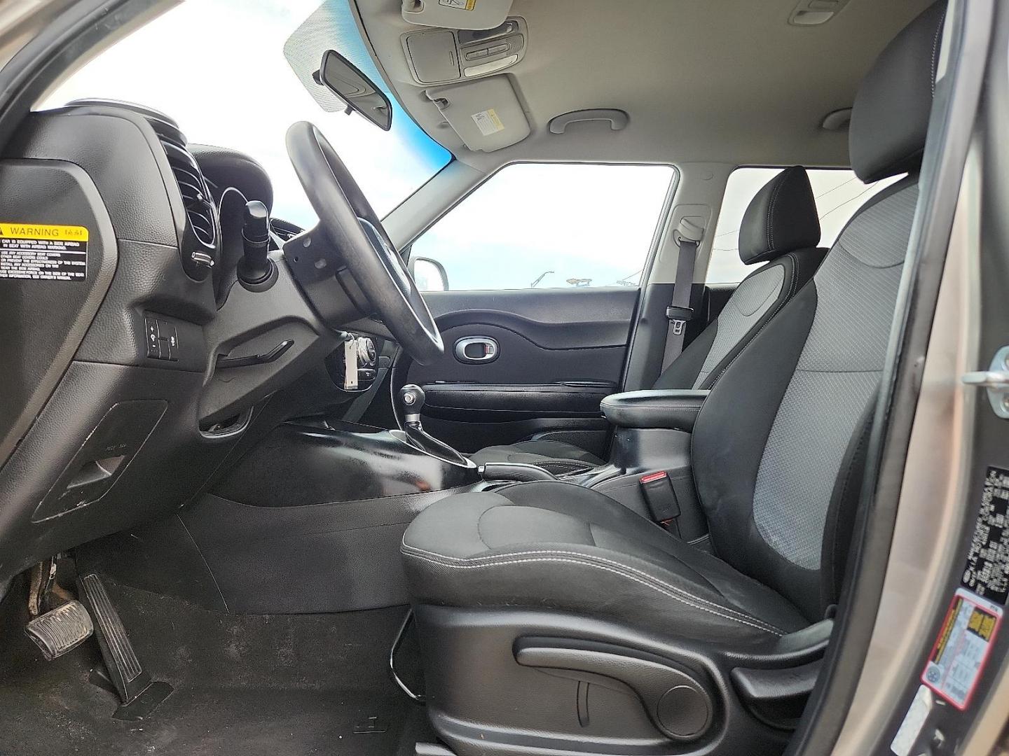 2018 GRAY /Black - EQ Kia Soul + (KNDJP3A58J7) with an 2L I-4 gasoline direct injection, DOHC, D-CVVT variable valve control, regular unleaded, engine with 161HP engine, located at 4110 Avenue Q, Lubbock, 79412, 33.556553, -101.855820 - 05/28/2026 KEY IN ENVELOPE GOD - Photo#7