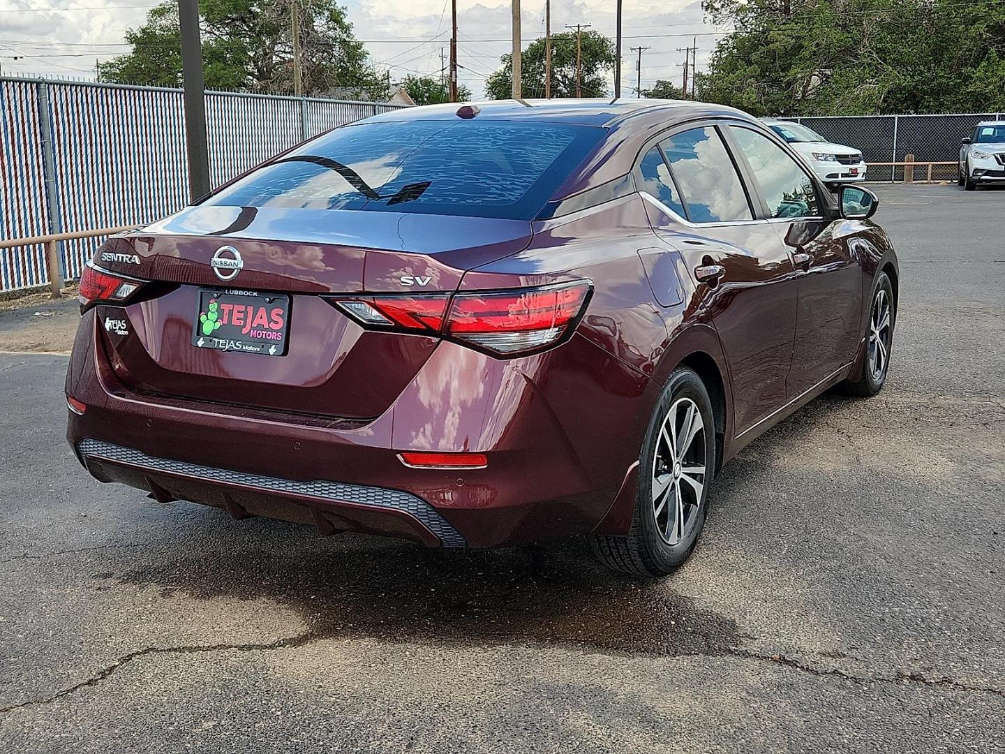 2021 RED /Charcoal - G Nissan Sentra SV Xtronic CVT (3N1AB8CV8MY) with an 2L I-4 gasoline direct injection, DOHC, variable valve control, regular unleaded, engine with 149HP engine, located at 4110 Avenue Q, Lubbock, 79412, 33.556553, -101.855820 - 06/03/2026 KEY IN ENVELOPE GOD - Photo#3