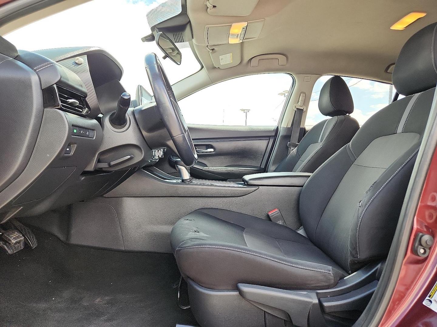 2021 RED /Charcoal - G Nissan Sentra SV Xtronic CVT (3N1AB8CV8MY) with an 2L I-4 gasoline direct injection, DOHC, variable valve control, regular unleaded, engine with 149HP engine, located at 4110 Avenue Q, Lubbock, 79412, 33.556553, -101.855820 - 06/03/2026 KEY IN ENVELOPE GOD - Photo#7