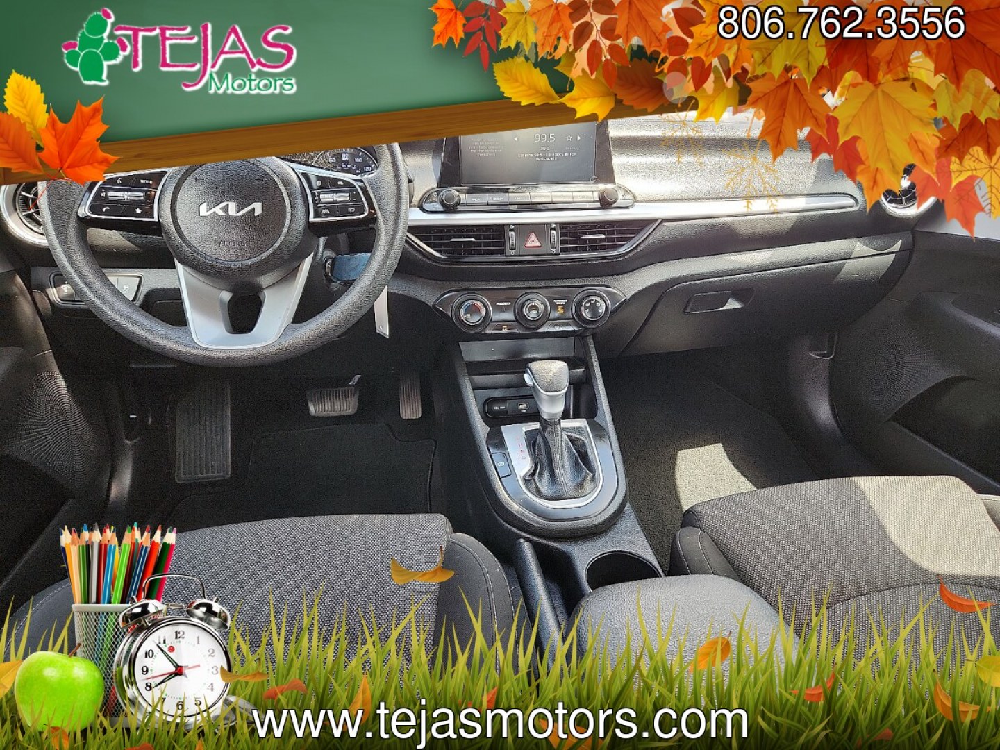 2023 RED /Black - WK Kia Forte LXS (3KPF24AD5PE) with an 2L I-4 DOHC, D-CVVT variable valve control, regular unleaded, engine with 147HP engine, located at 4110 Avenue Q, Lubbock, 79412, 33.556553, -101.855820 - 06/03/2026 KEY IN ENVELOPE GOD- Photo#6