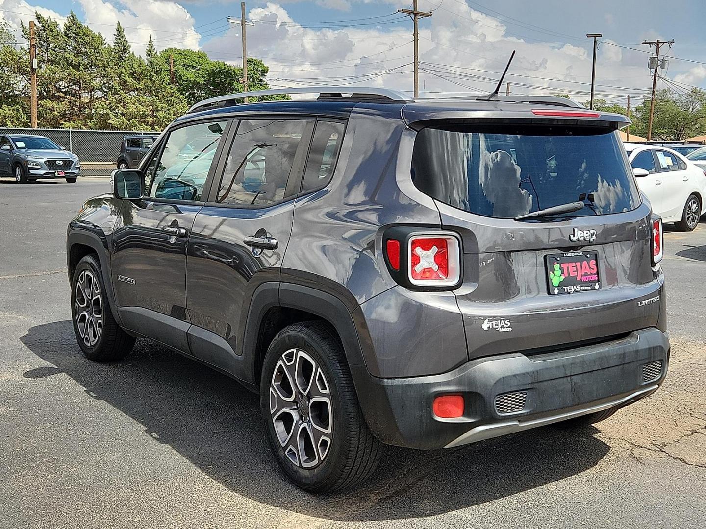 2016 GRAY /Black - X9 Jeep Renegade Limited (ZACCJADT5GP) with an Tigershark MultiAir 2.4L I-4 variable valve control, regular unleaded, engine with 180HP engine, located at 4110 Avenue Q, Lubbock, 79412, 33.556553, -101.855820 - 06/03/2026 KEY IN ENVELOPE GOD - Photo#2