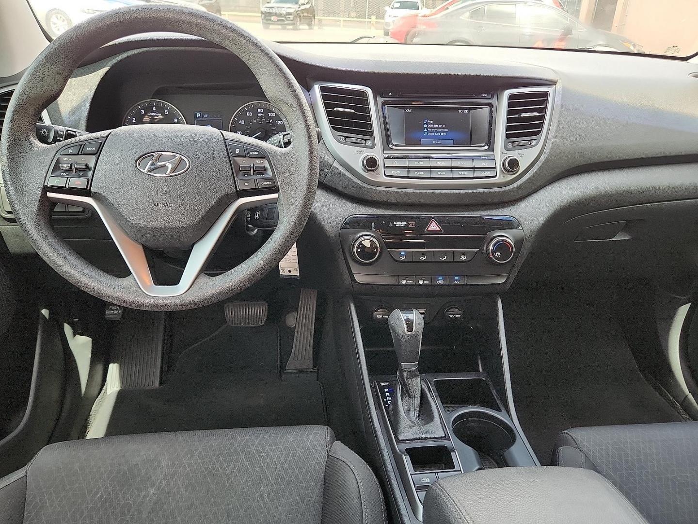 2017 BLACK /Black - TRY Hyundai Tucson SE (KM8J33A40HU) with an Nu 2L I-4 gasoline direct injection, DOHC, D-CVVT variable valve control, regular unleaded, engine with 164HP engine, located at 4110 Avenue Q, Lubbock, 79412, 33.556553, -101.855820 - Photo#7