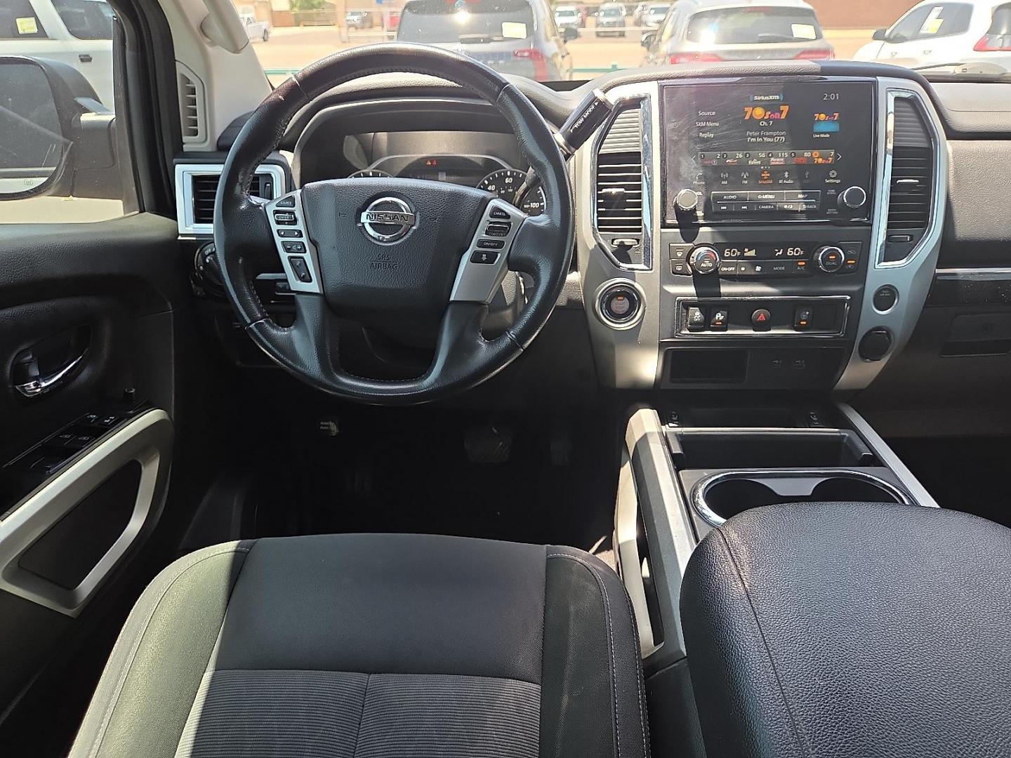 2021 Gun Metallic - KAD /Black - G Nissan TITAN Crew Cab SV 4x2 (1N6AA1EFXMN) with an Endurance 5.6L V-8 gasoline direct injection, DOHC, variable valve control, premium unleaded, engine with 400HP engine, located at 4110 Avenue Q, Lubbock, 79412, 33.556553, -101.855820 - 06/06/2026 KEY IN ENVELOPE GOD - Photo#7