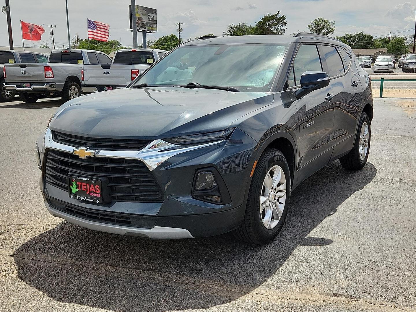 2019 GRAY /Jet Black - H0U Chevrolet Blazer (3GNKBCRS3KS) with an 3.6L V-6 gasoline direct injection, DOHC, VVT variable valve control, regular unleaded, engine with cylinder deactivation and 308HP engine, located at 4110 Avenue Q, Lubbock, 79412, 33.556553, -101.855820 - 06/10/2026 KEY IN ENVELOPE GOD - Photo#1