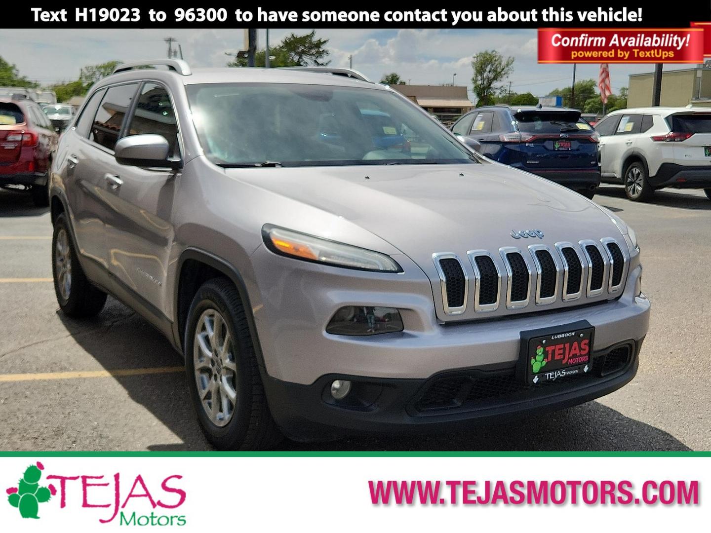 2018 SILVER /Black - X9 Jeep Cherokee Latitude Plus FWD (1C4PJLLB3JD) with an Tigershark MultiAir 2.4L I-4 variable valve control, regular unleaded, engine with 184HP engine, located at 4110 Avenue Q, Lubbock, 79412, 33.556553, -101.855820 - 03/10/2026 KEY IN ENVELOPE GOD - Photo#0