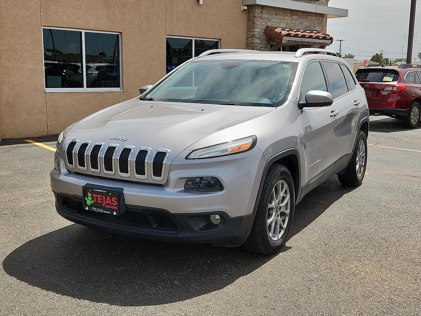 2018 SILVER /Black - X9 Jeep Cherokee Latitude Plus FWD (1C4PJLLB3JD) with an Tigershark MultiAir 2.4L I-4 variable valve control, regular unleaded, engine with 184HP engine, located at 4110 Avenue Q, Lubbock, 79412, 33.556553, -101.855820 - 03/10/2026 KEY IN ENVELOPE GOD - Photo#1